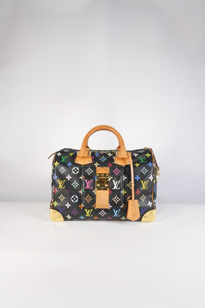 Speedy 30 Murakami Multicolor Canvas (Date Code: SP2009) with MSD Hot Stamp | Purse Maison Luxury Bags Shop