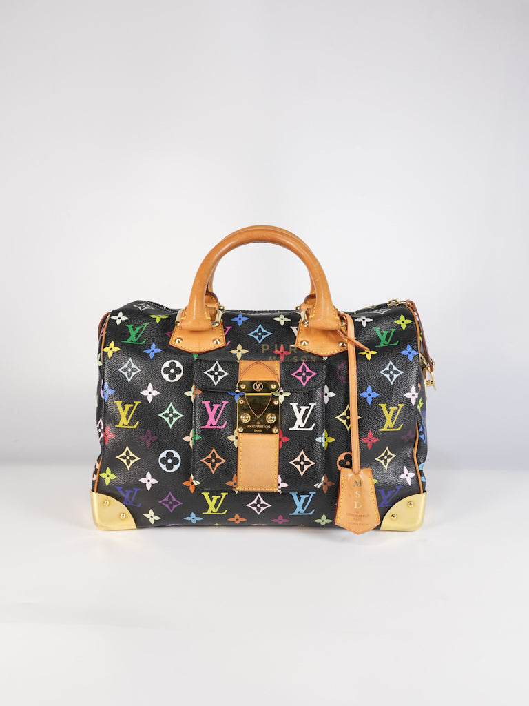 Speedy 30 Murakami Multicolor Canvas (Date Code: SP2009) with MSD Hot Stamp | Purse Maison Luxury Bags Shop