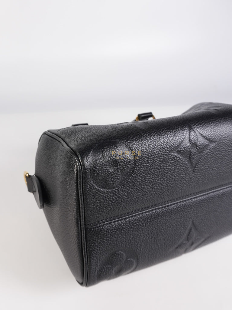 Speedy Bandoulier 20 Black Empreinte Leather (Microchip) | Purse Maison Luxury Bags Shop