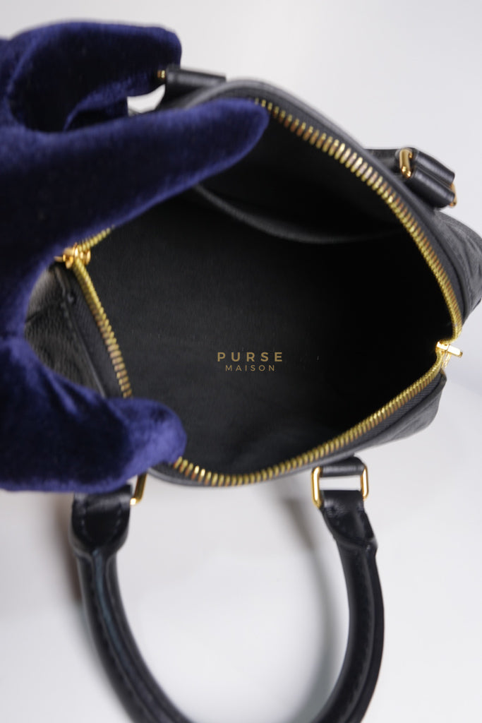 Speedy Bandoulier 20 Black Empreinte Leather (Microchip) | Purse Maison Luxury Bags Shop