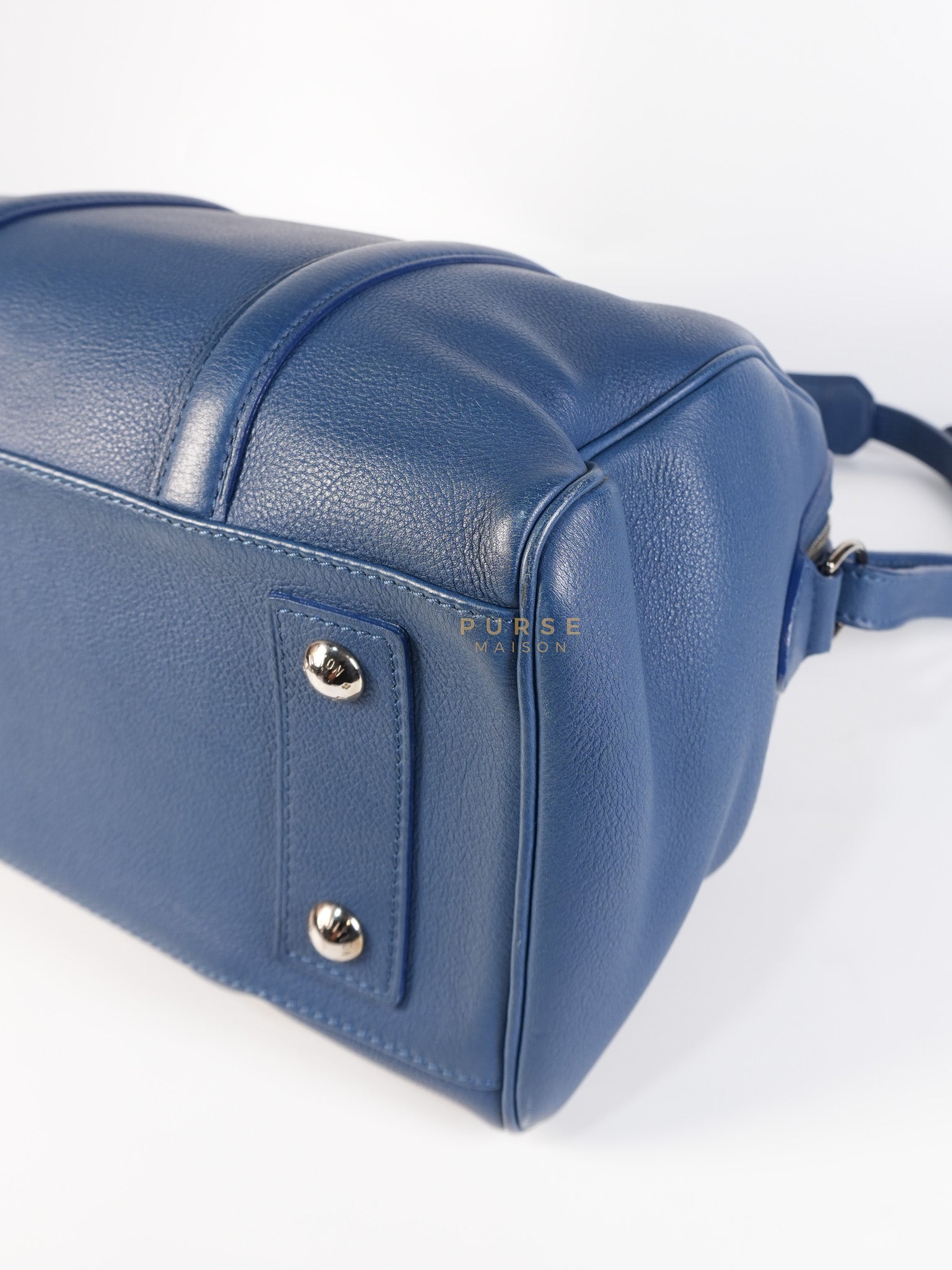 Speedy Sofia Coppola PM in Blue Ocean Calfskin Leather Crossbody Bag (Date Code: TR1143) | Purse Maison Luxury Bags Shop