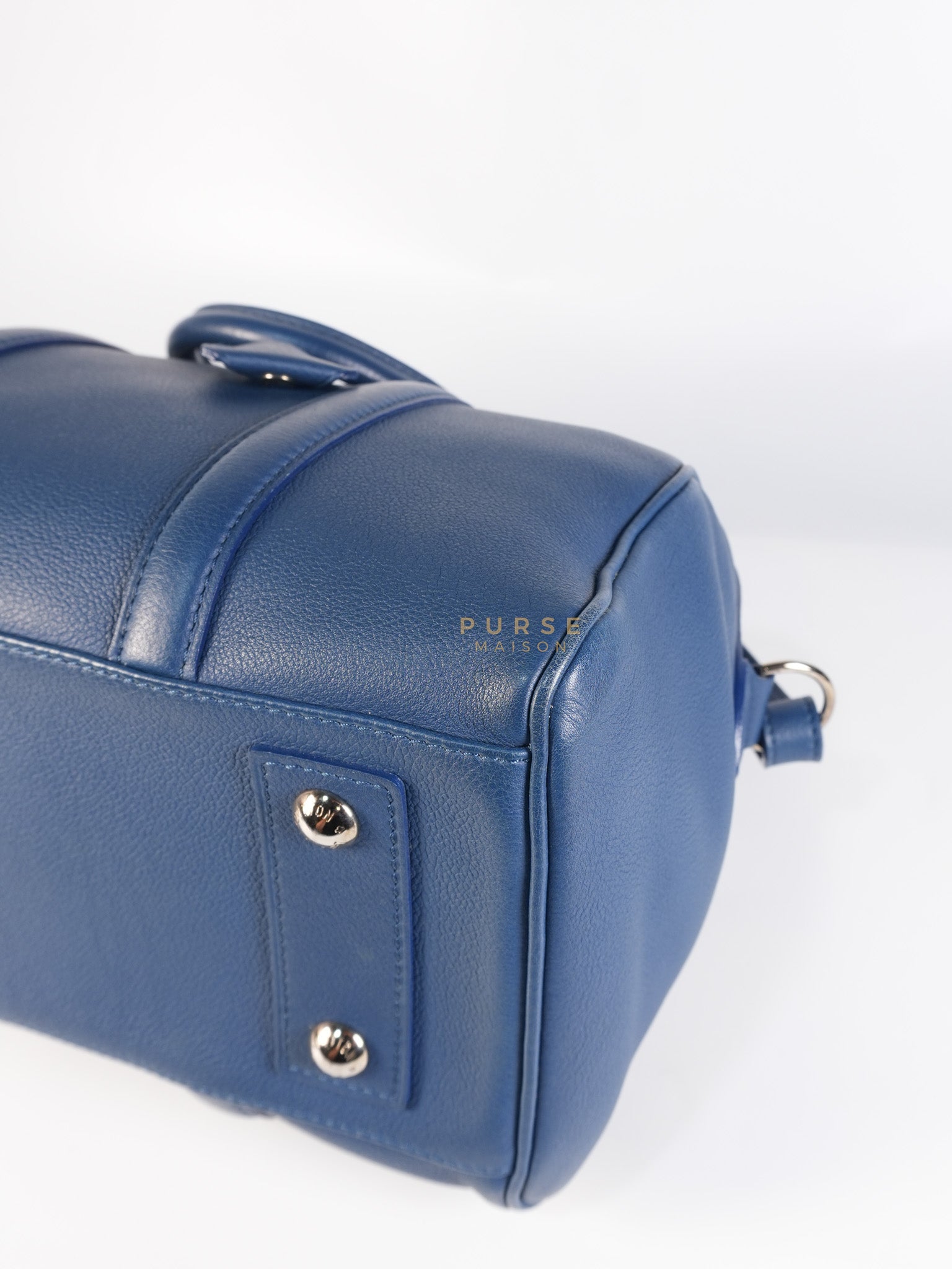 Speedy Sofia Coppola PM in Blue Ocean Calfskin Leather Crossbody Bag (Date Code: TR1143) | Purse Maison Luxury Bags Shop