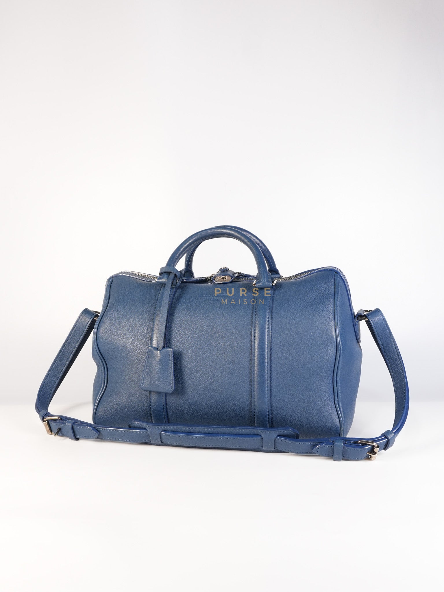 Speedy Sofia Coppola PM in Blue Ocean Calfskin Leather Crossbody Bag (Date Code: TR1143) | Purse Maison Luxury Bags Shop