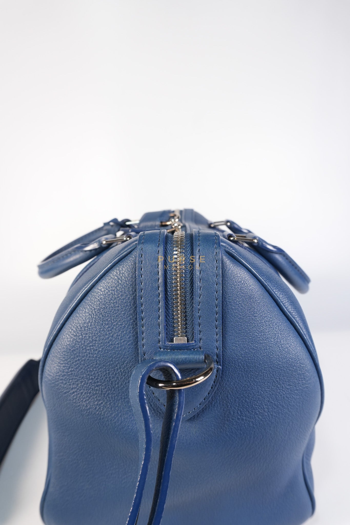 Speedy Sofia Coppola PM in Blue Ocean Calfskin Leather Crossbody Bag (Date Code: TR1143) | Purse Maison Luxury Bags Shop