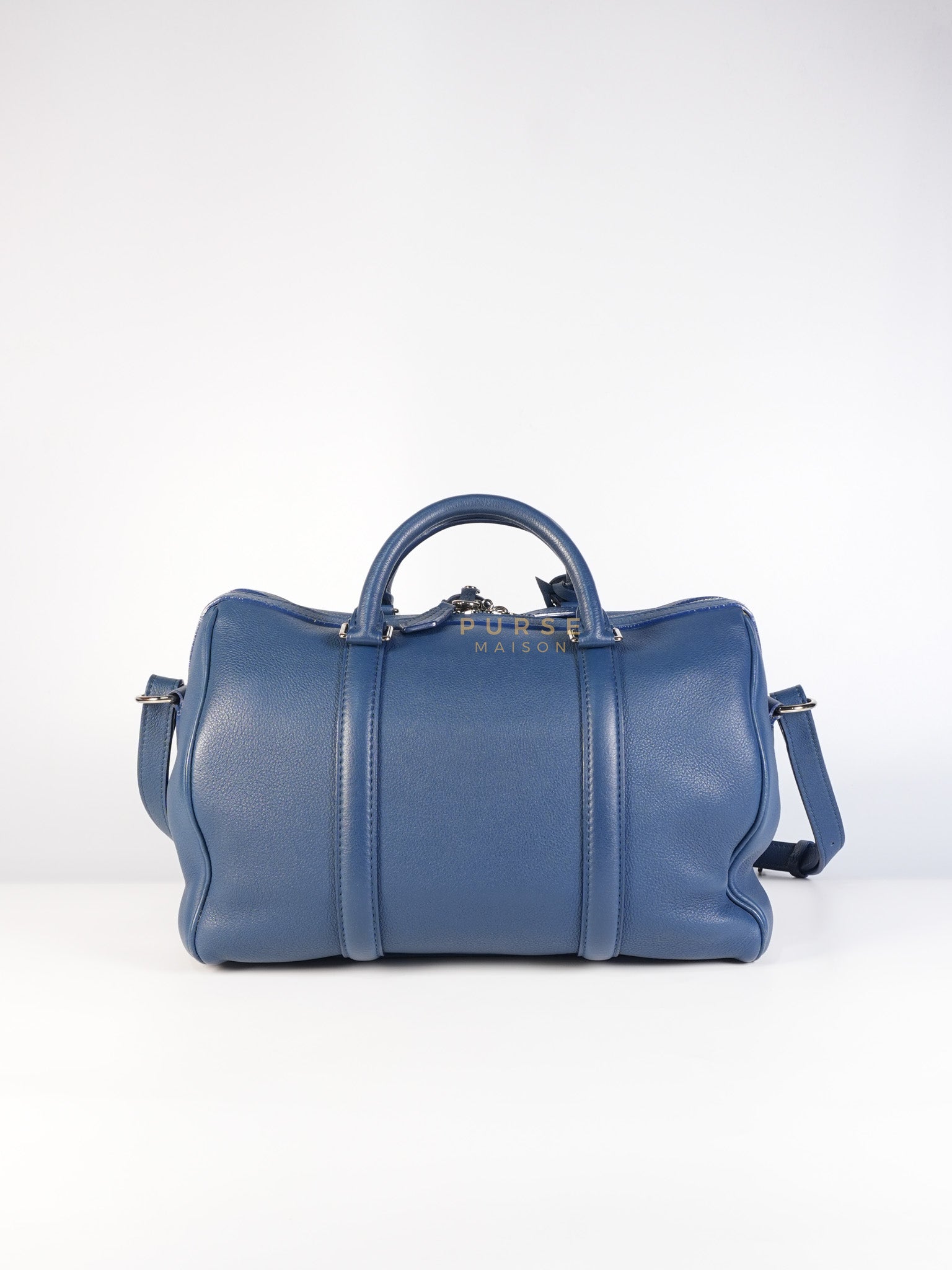 Speedy Sofia Coppola PM in Blue Ocean Calfskin Leather Crossbody Bag (Date Code: TR1143) | Purse Maison Luxury Bags Shop