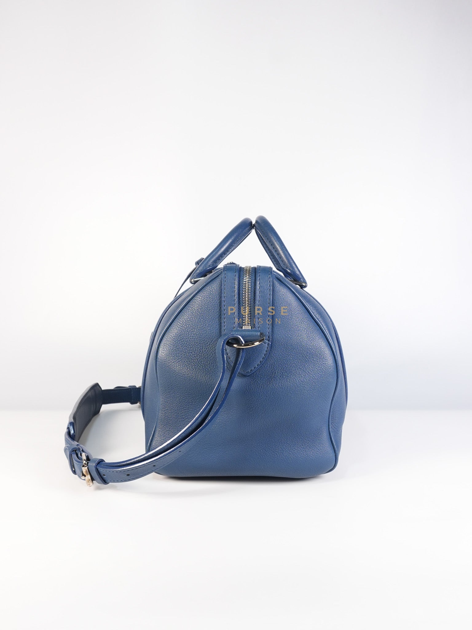 Speedy Sofia Coppola PM in Blue Ocean Calfskin Leather Crossbody Bag (Date Code: TR1143) | Purse Maison Luxury Bags Shop