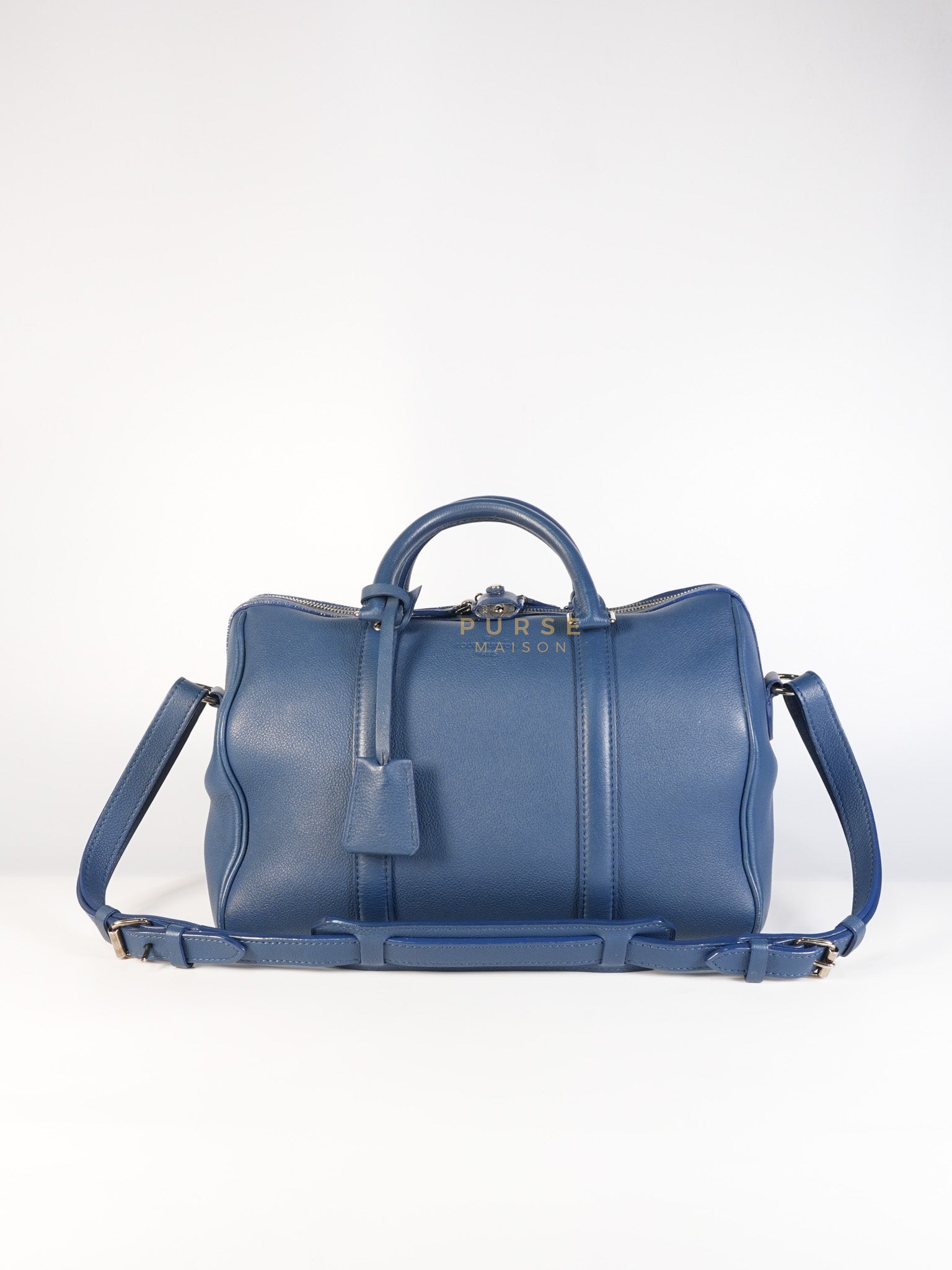Speedy Sofia Coppola PM in Blue Ocean Calfskin Leather Crossbody Bag (Date Code: TR1143) | Purse Maison Luxury Bags Shop
