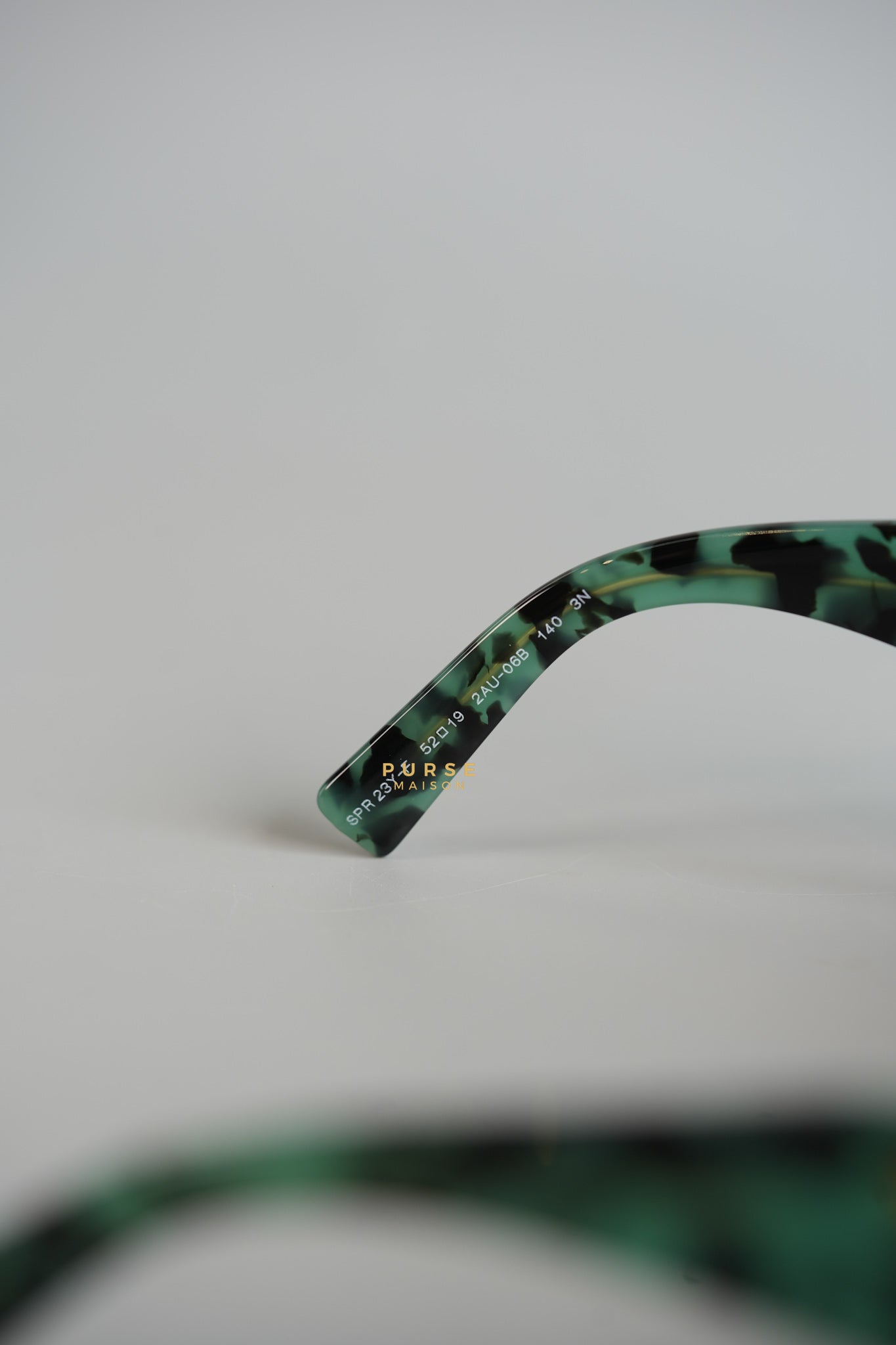 SPR 23Y-F Green Black Square Sunglasses | Purse Maison Luxury Bags Shop