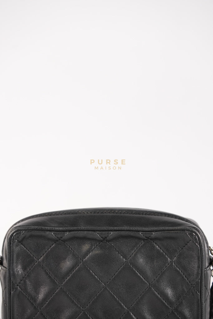 Square Camera Bag Vintage Quilted Lambskin Leather and Silver Hardware Series 4 | Purse Maison Luxury Bags Shop