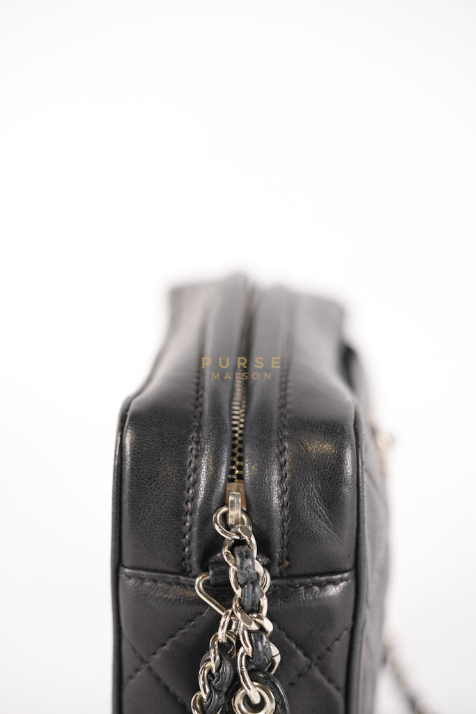 Square Camera Bag Vintage Quilted Lambskin Leather and Silver Hardware Series 4 | Purse Maison Luxury Bags Shop