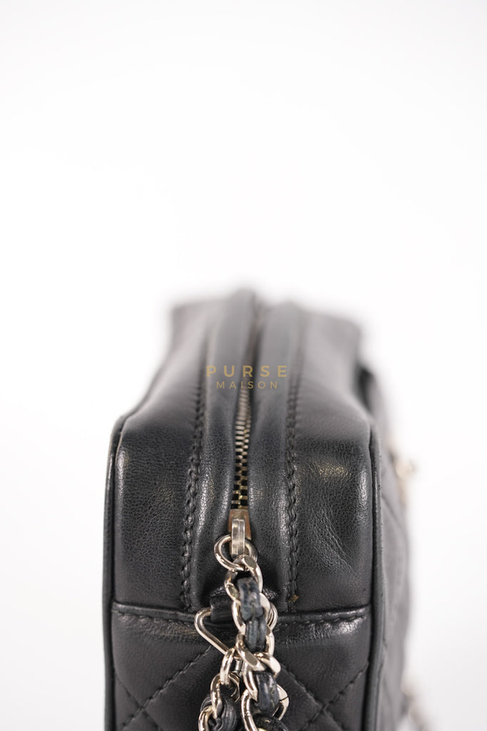 Square Camera Bag Vintage Quilted Lambskin Leather and Silver Hardware Series 4 | Purse Maison Luxury Bags Shop