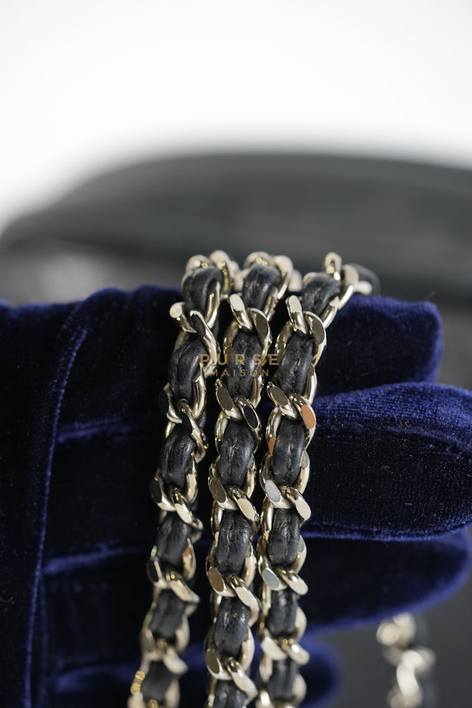 Square Camera Bag Vintage Quilted Lambskin Leather and Silver Hardware Series 4 | Purse Maison Luxury Bags Shop