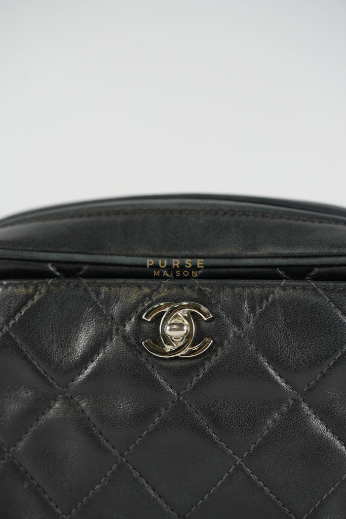 Square Camera Bag Vintage Quilted Lambskin Leather and Silver Hardware Series 4 | Purse Maison Luxury Bags Shop