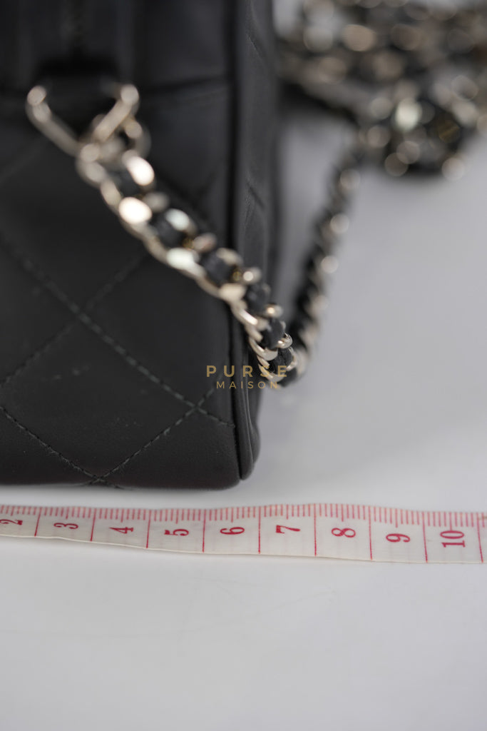 Square Camera Bag Vintage Quilted Lambskin Leather and Silver Hardware Series 4 | Purse Maison Luxury Bags Shop