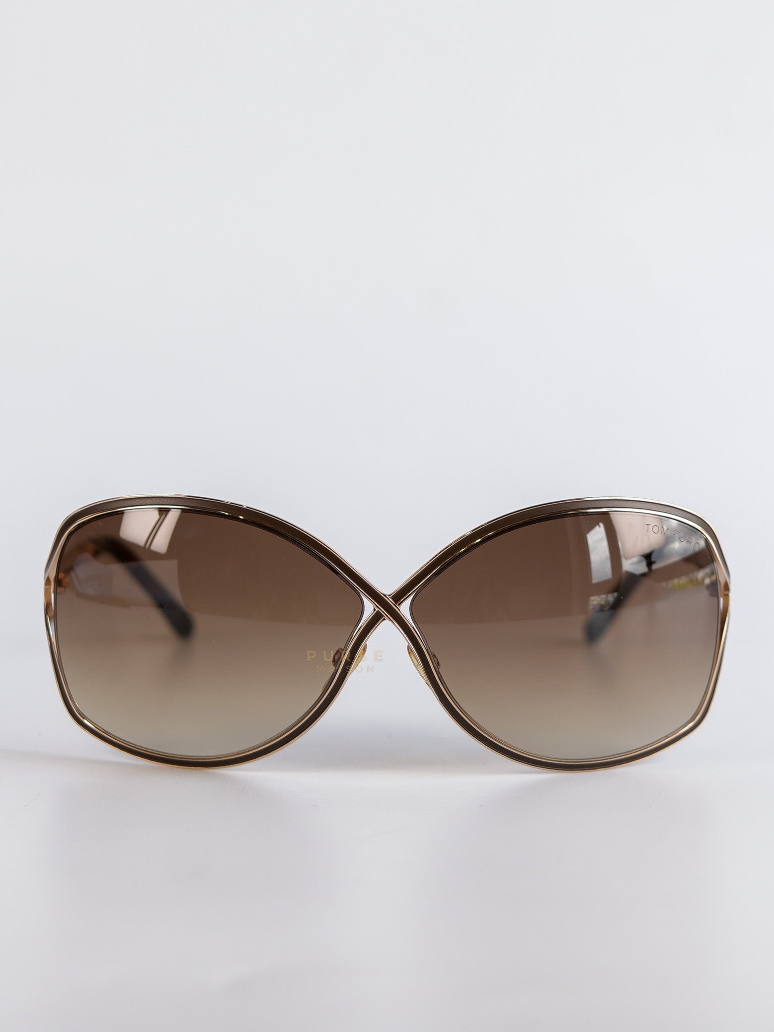 Square Framed Sunglasses Oversized In Brown | Purse Maison Luxury Bags Shop