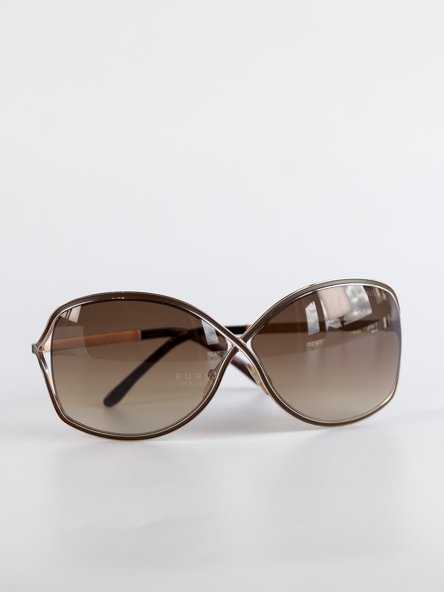 Square Framed Sunglasses Oversized In Brown | Purse Maison Luxury Bags Shop