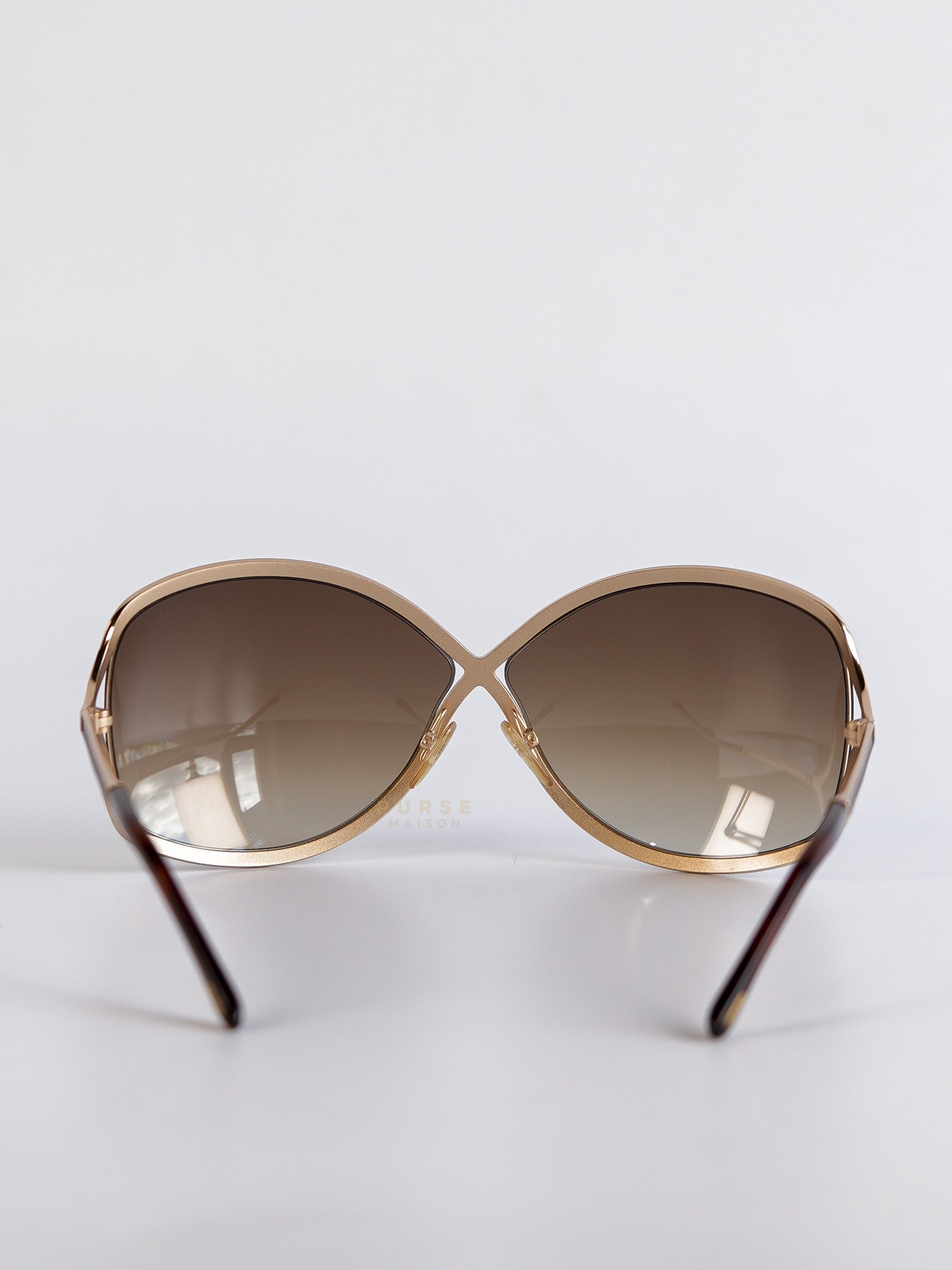 Square Framed Sunglasses Oversized In Brown | Purse Maison Luxury Bags Shop