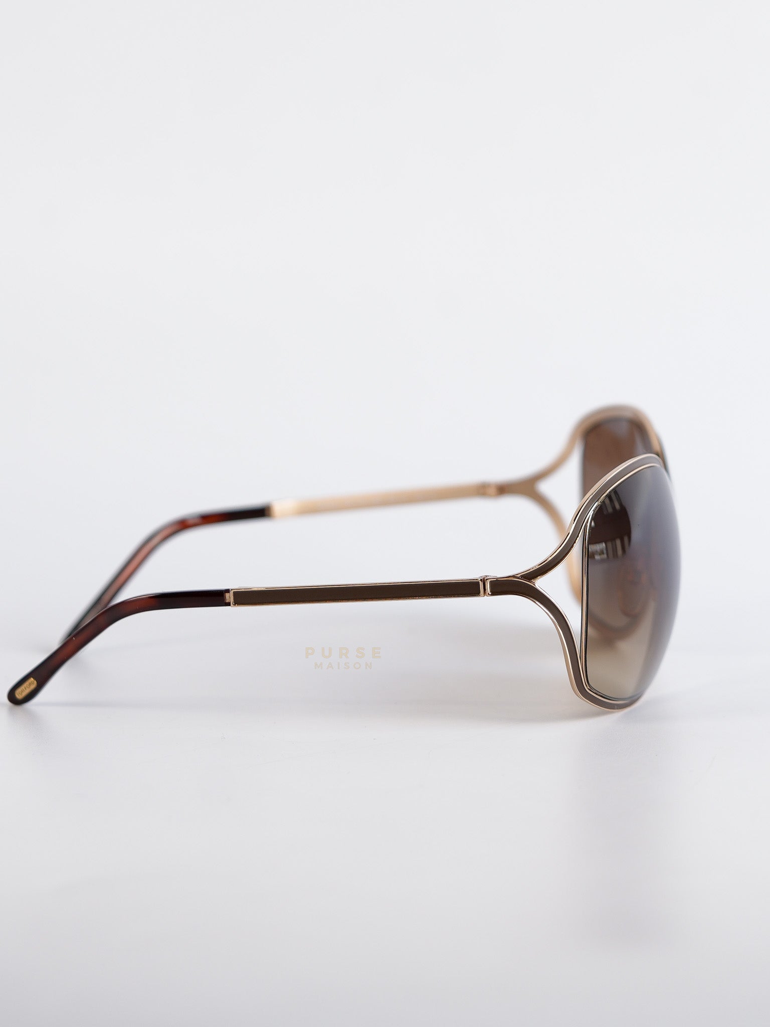Square Framed Sunglasses Oversized In Brown | Purse Maison Luxury Bags Shop