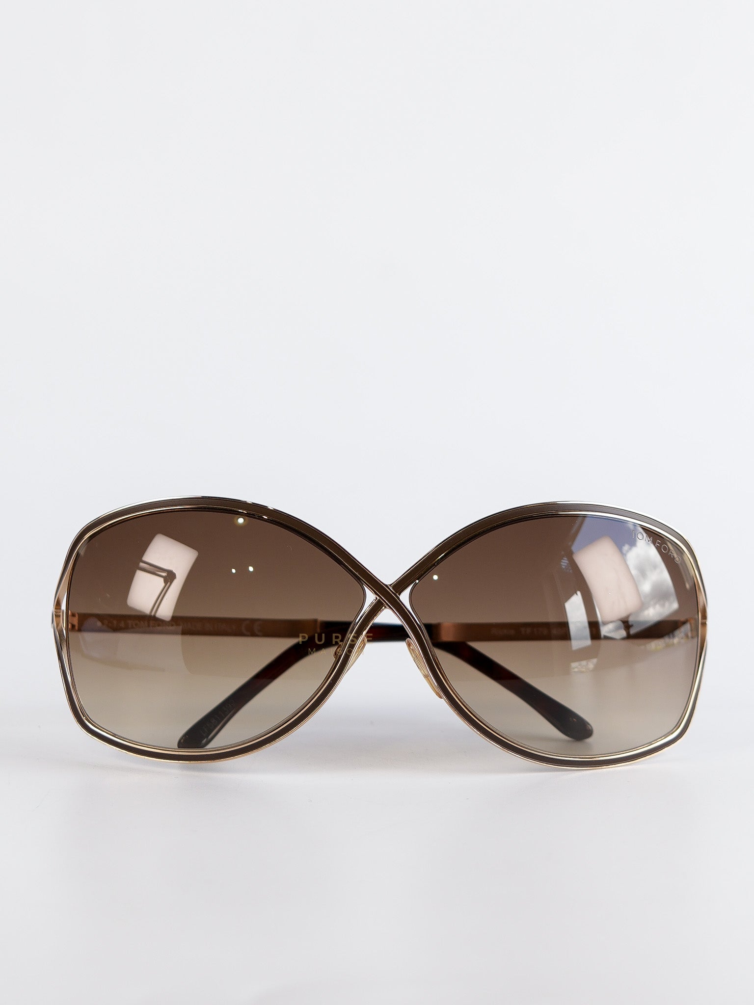 Square Framed Sunglasses Oversized In Brown | Purse Maison Luxury Bags Shop