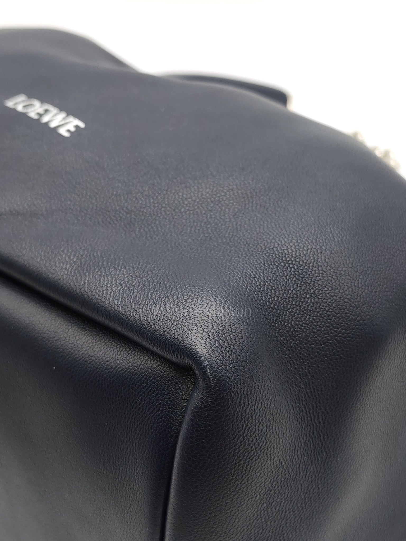 Squeeze Hobo Bag Small in Navy Blue Lambskin Leather & Silver Hardware | Purse Maison Luxury Bags Shop
