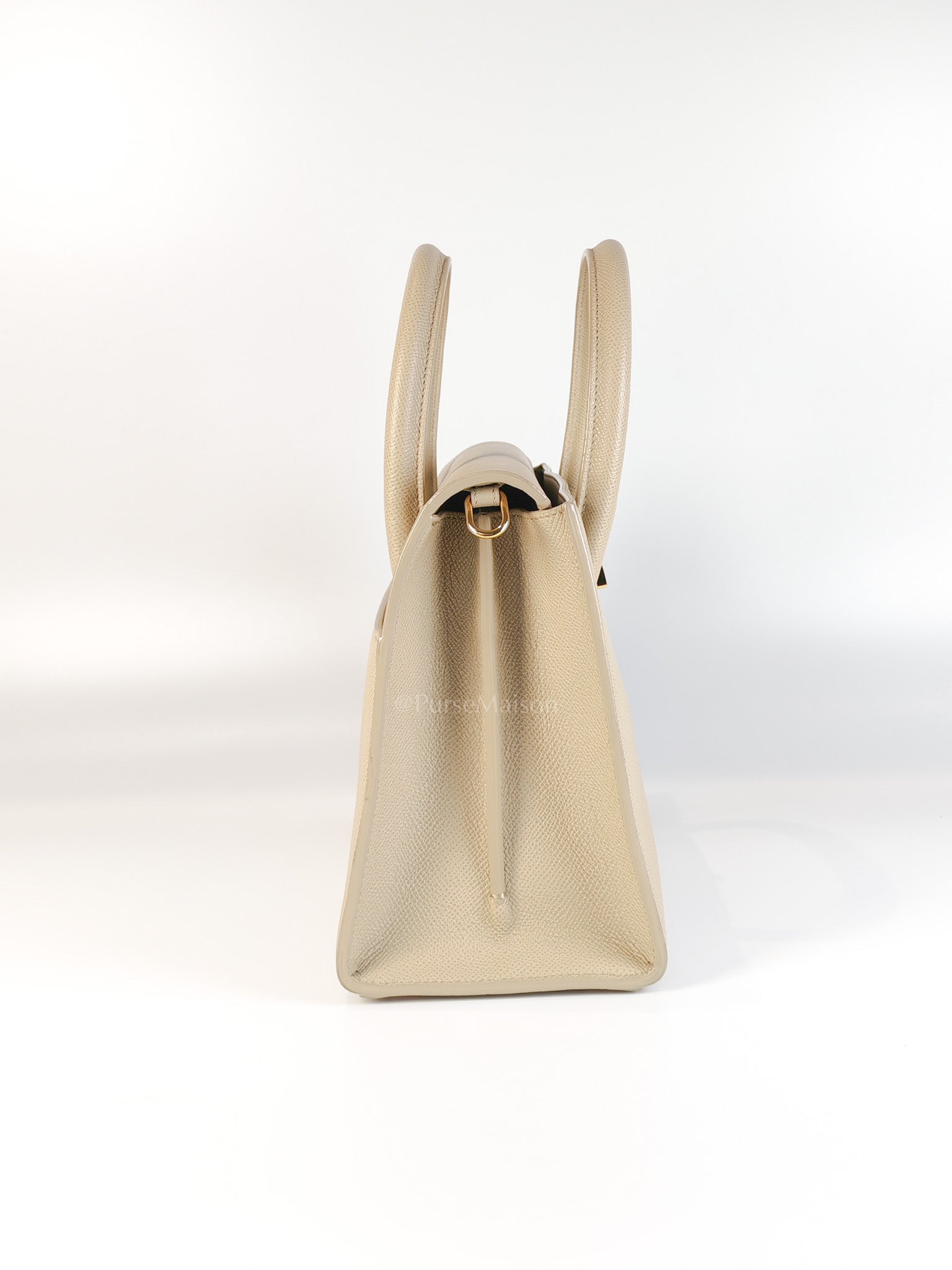 St Honoré Tote Bag Medium in Beige Grained Calfskin | Purse Maison Luxury Bags Shop