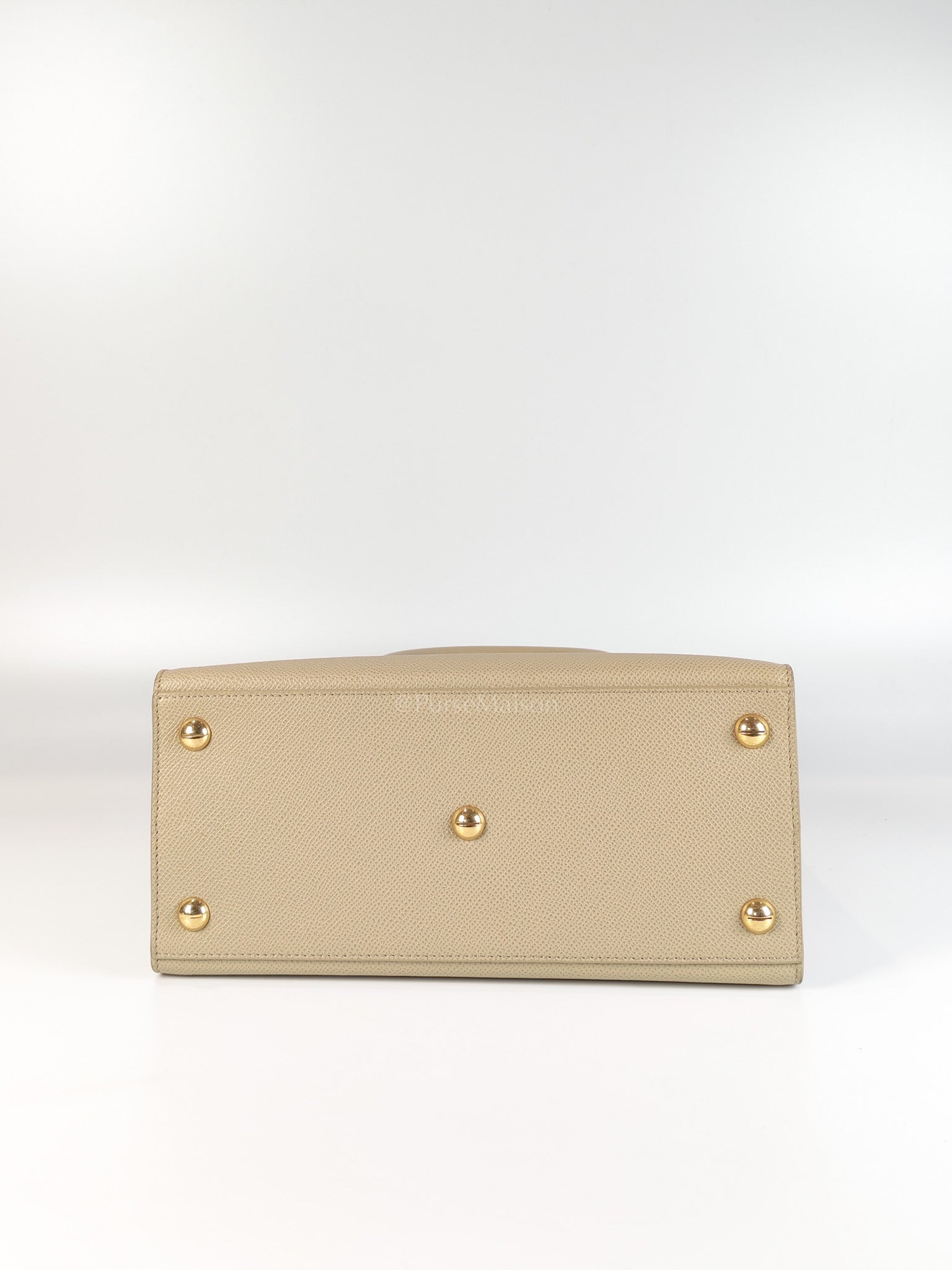 St Honoré Tote Bag Medium in Beige Grained Calfskin | Purse Maison Luxury Bags Shop