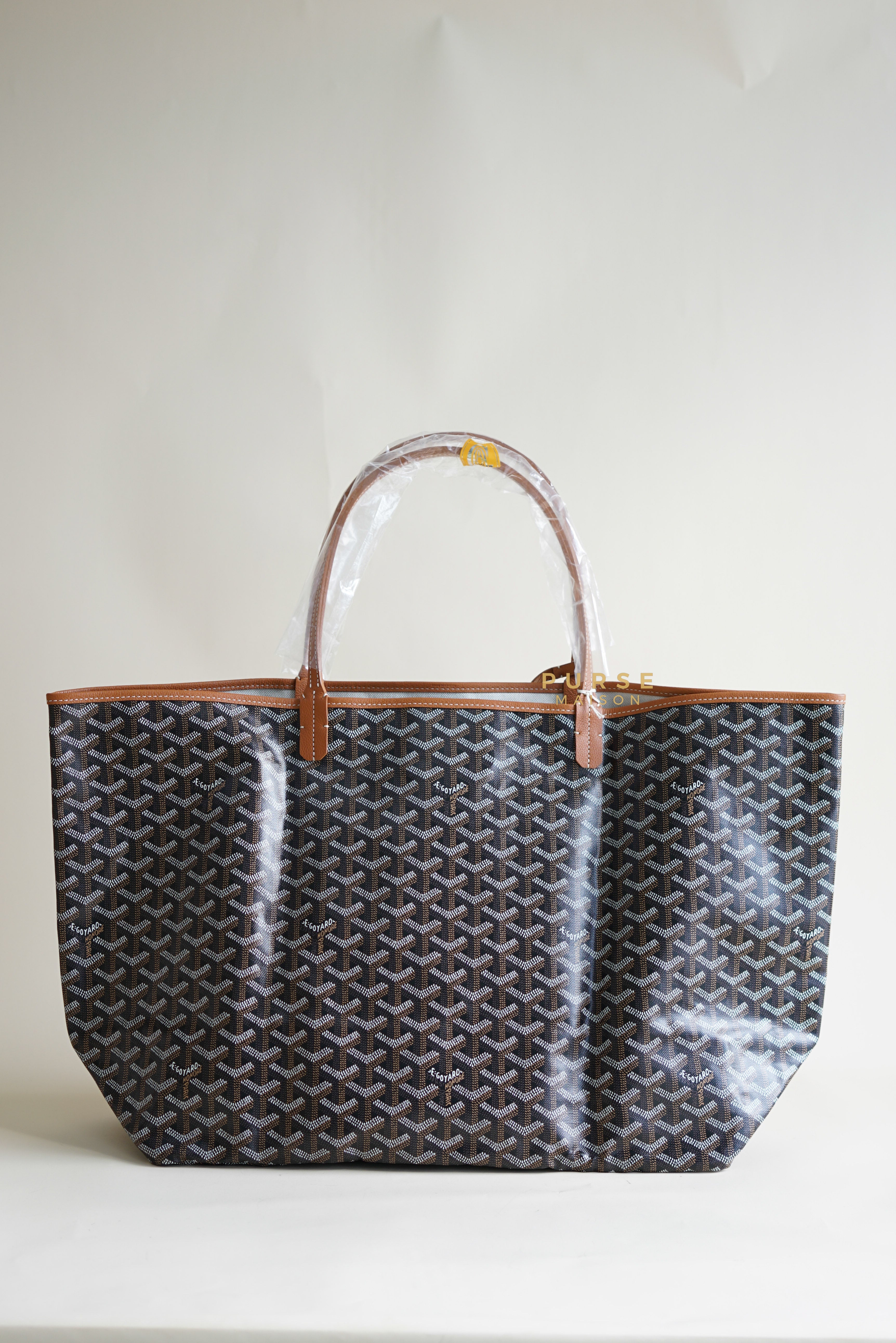 St. Louis GM Noir Et Naturel Tote Bag (Black/Tan) | Purse Maison Luxury Bags Shop