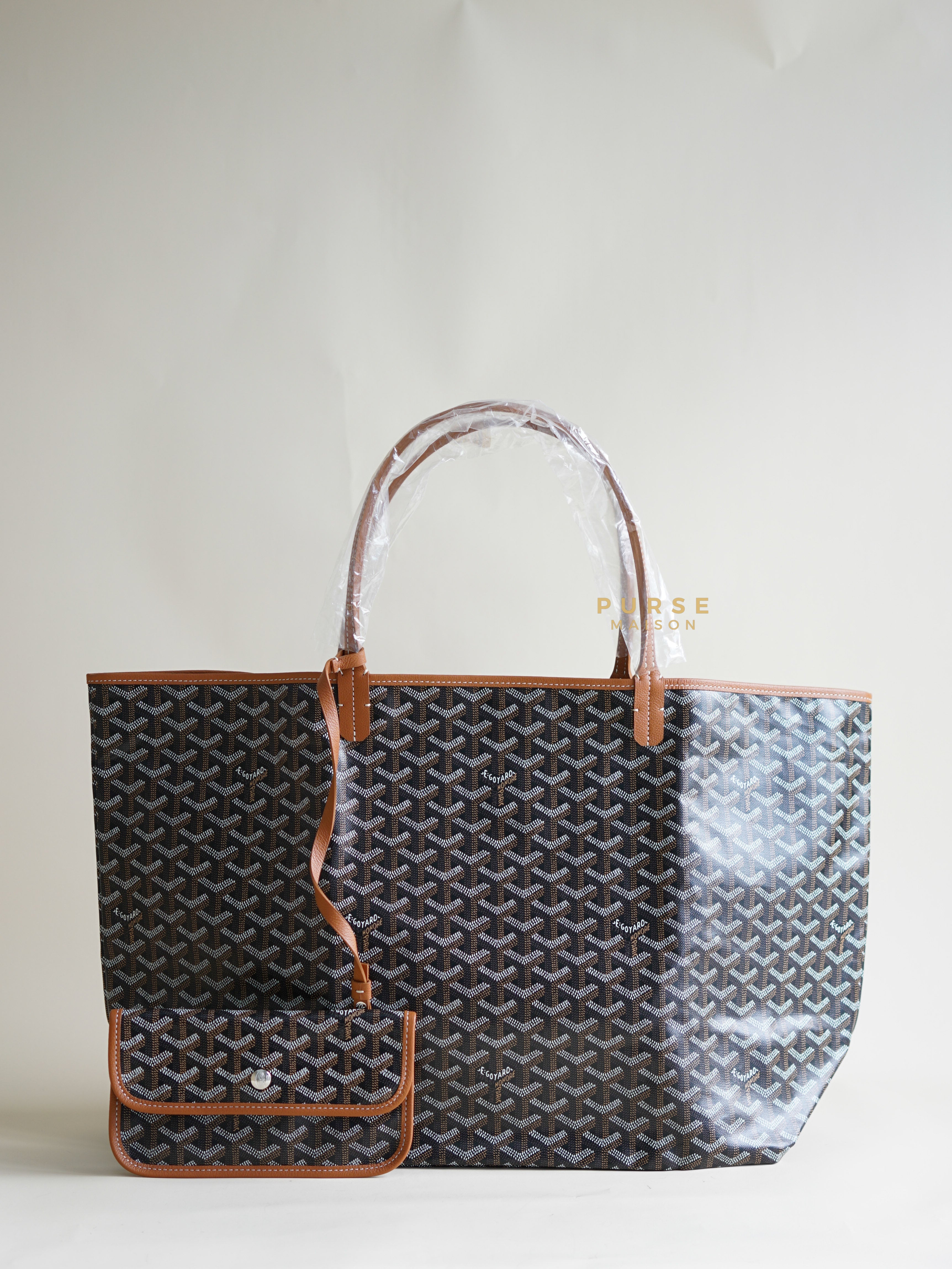 St. Louis GM Noir Et Naturel Tote Bag (Black/Tan) | Purse Maison Luxury Bags Shop