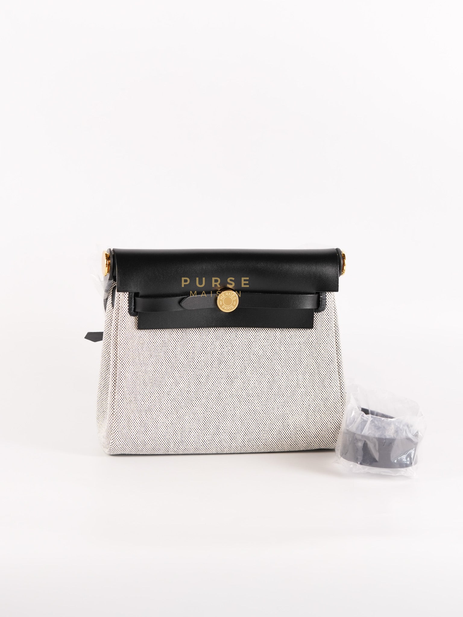 Mini Herbag Zip 20 in Viking/Vache Hunter Ecru & Gold Hardware Stamp K(2025) | Purse Maison Luxury Bags Shop