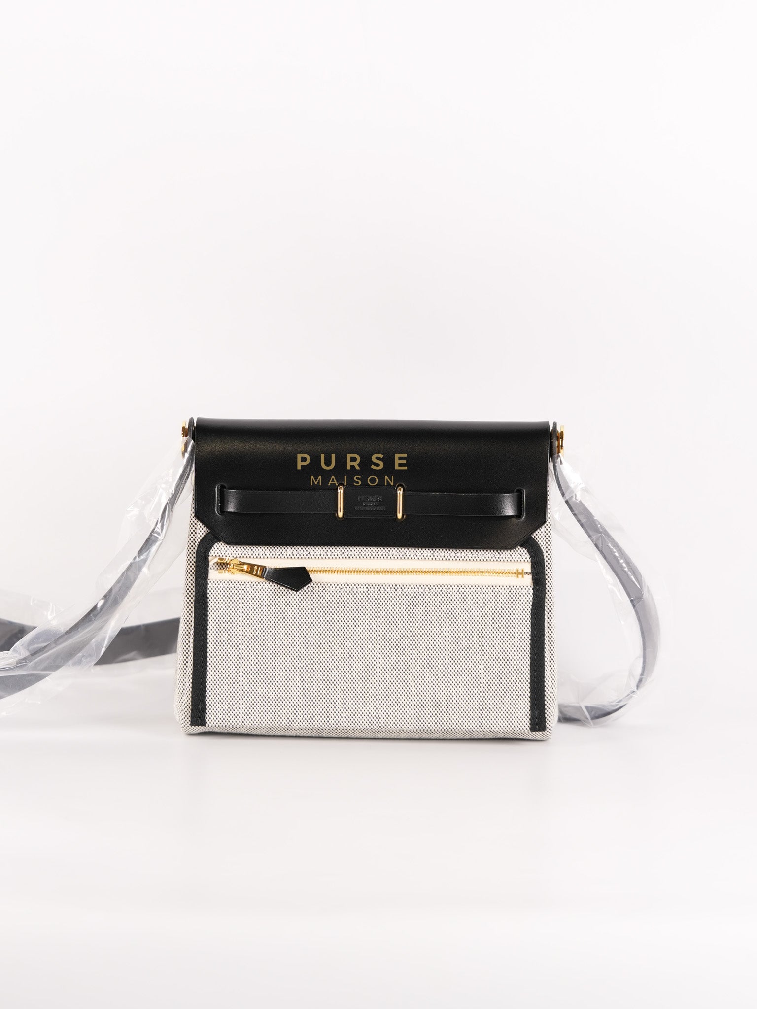 Mini Herbag Zip 20 in Viking/Vache Hunter Ecru & Gold Hardware Stamp K(2025) | Purse Maison Luxury Bags Shop