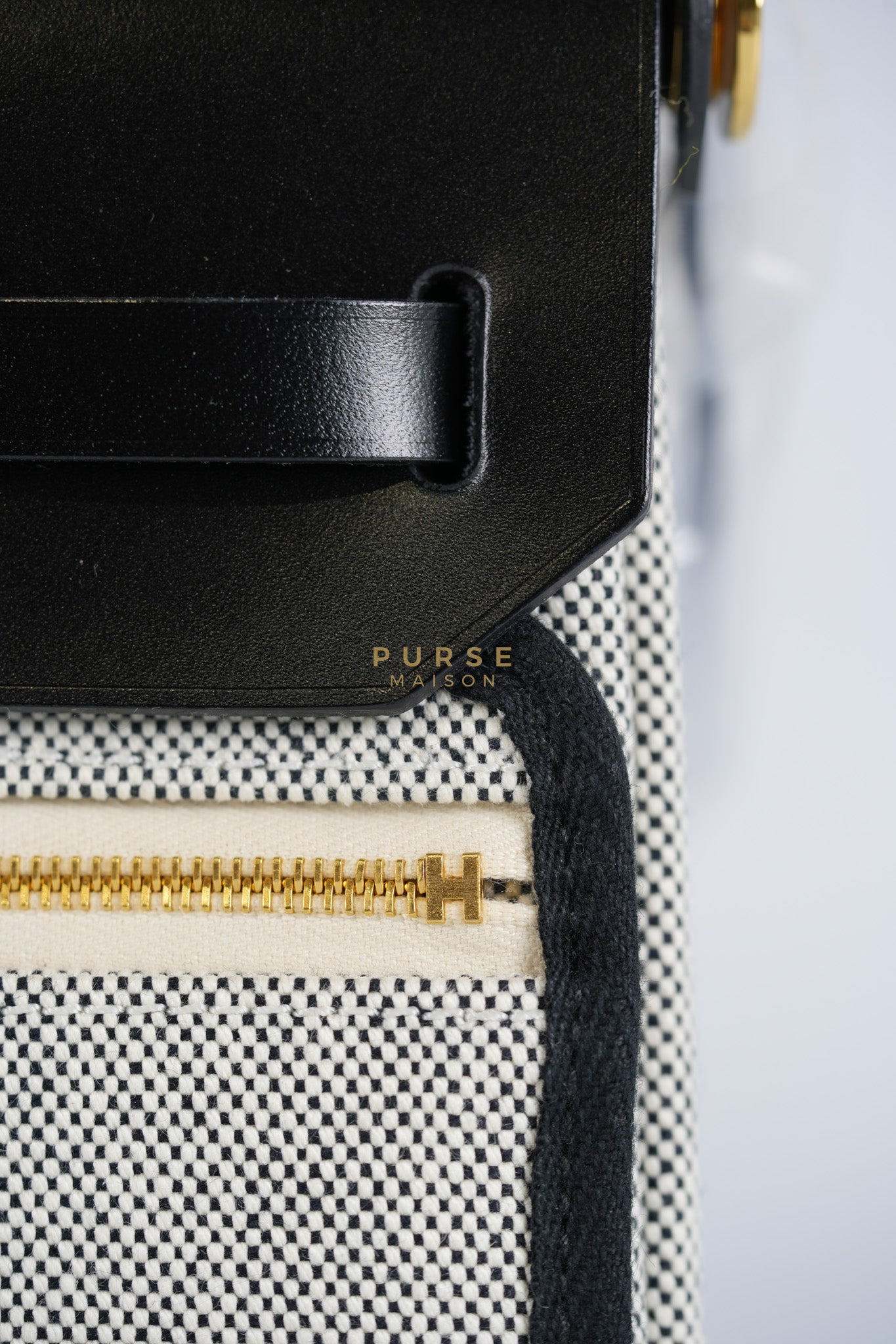 Mini Herbag Zip 20 in Viking/Vache Hunter Ecru & Gold Hardware Stamp K(2025) | Purse Maison Luxury Bags Shop