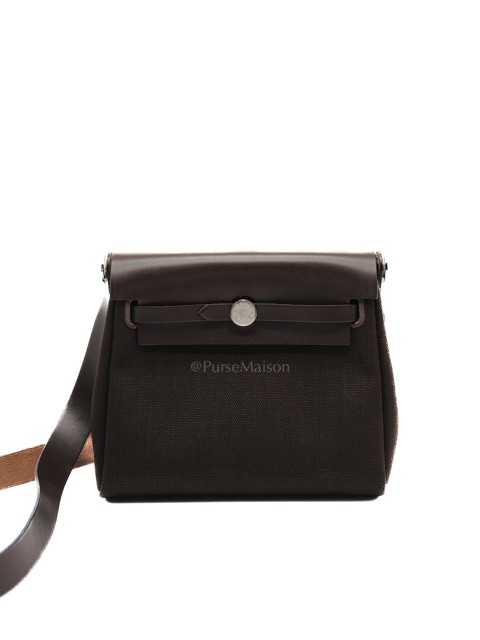 Mini Herbag Zip 20 in Ebene Canvas & Palladium Hardware Stamp K(2025)