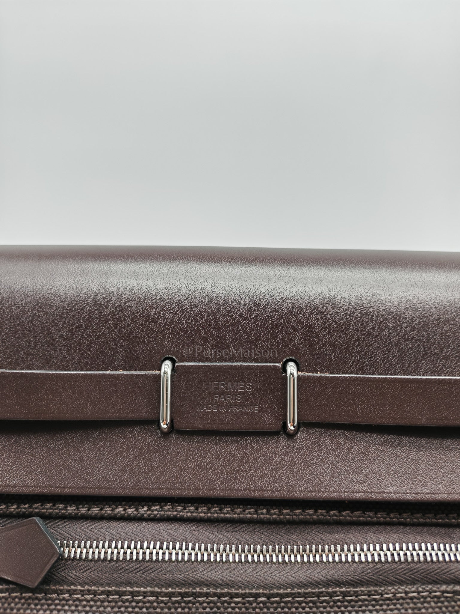 Mini Herbag Zip 20 in Ebene Canvas & Palladium Hardware Stamp K(2025)