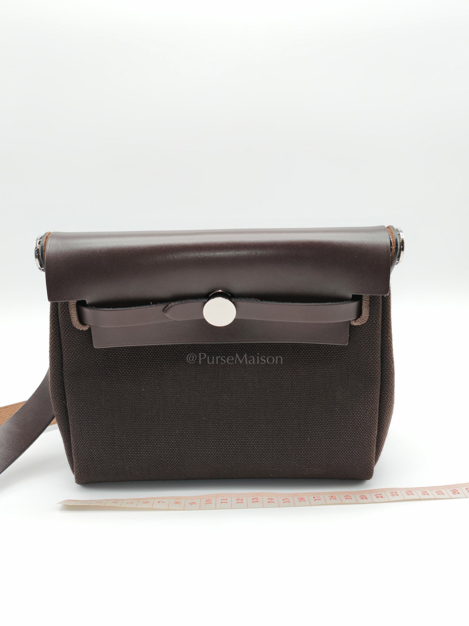 Mini Herbag Zip 20 in Ebene Canvas & Palladium Hardware Stamp K(2025)