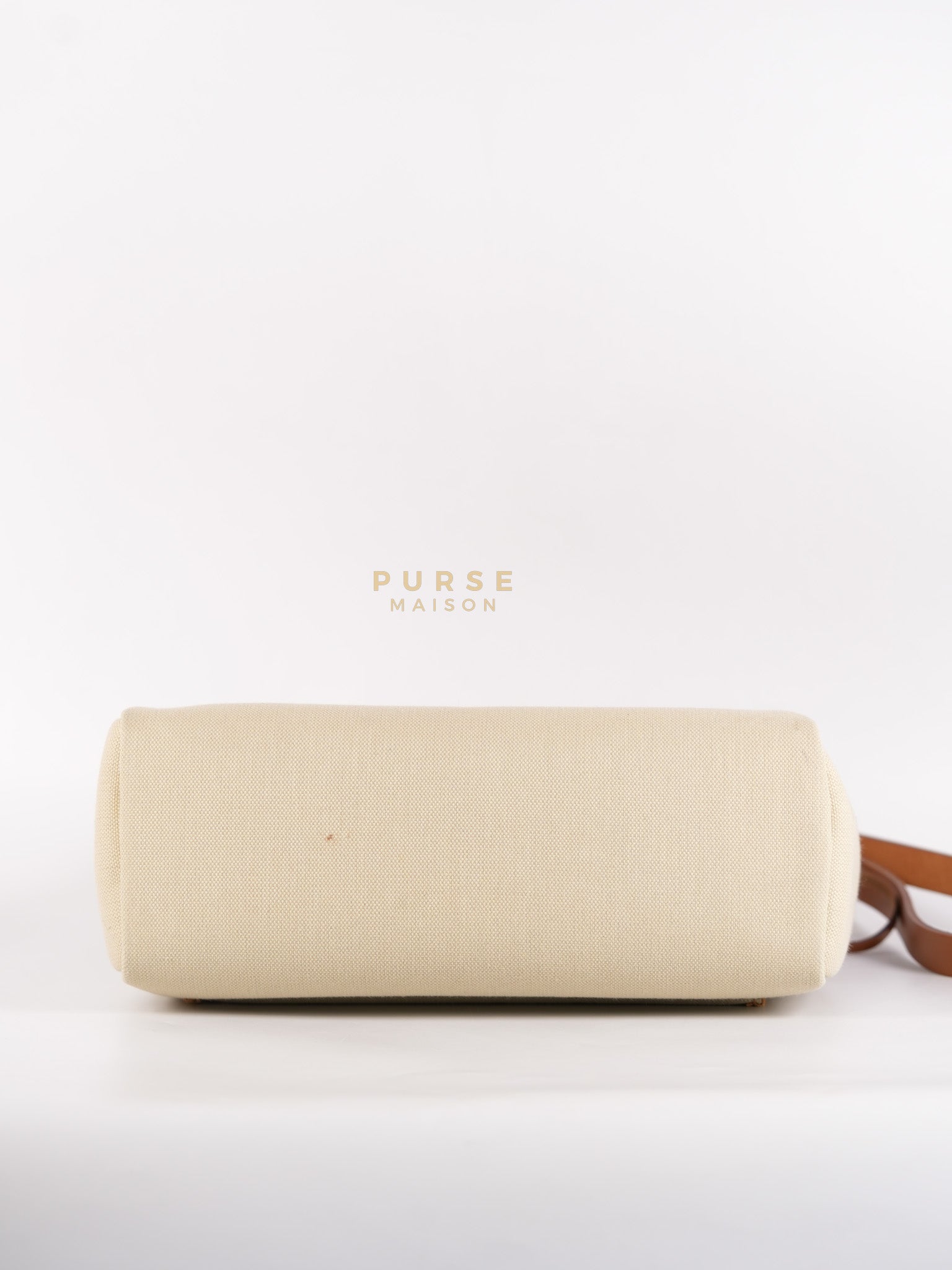 Herbag Zip 31 in Toile militaries/Vache Hunter Beton/Fauve & Gold Hardware Stamp U (2022) | Purse Maison Luxury Bags Shop