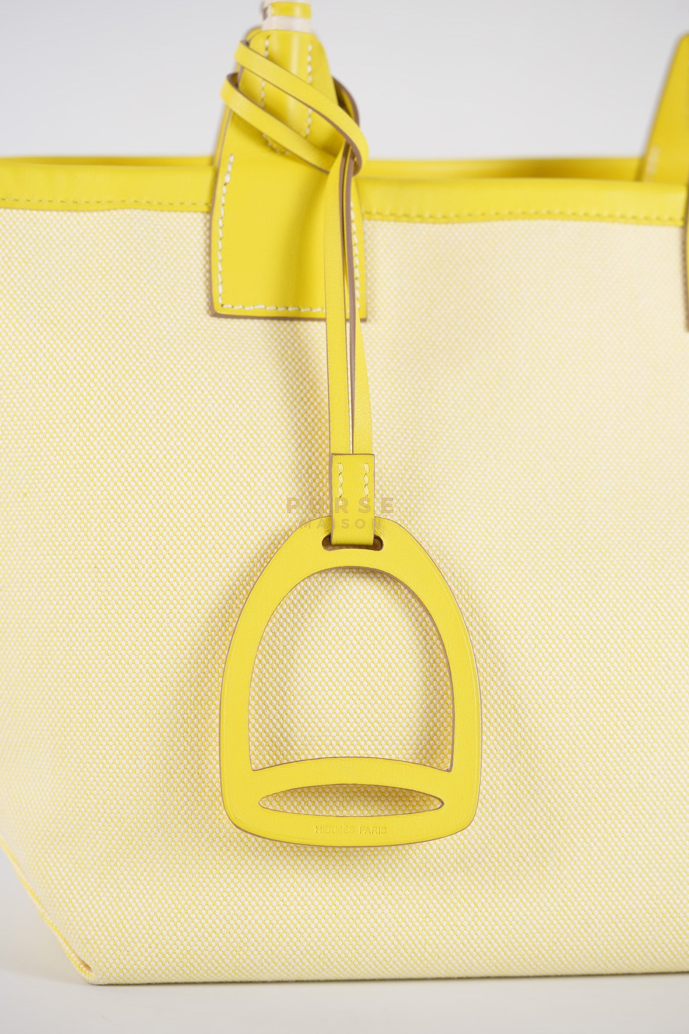 Steeple 25 in Yellow Toilash Vau Swift Leather Stamp U (2022) | Purse Maison Luxury Bags Shop