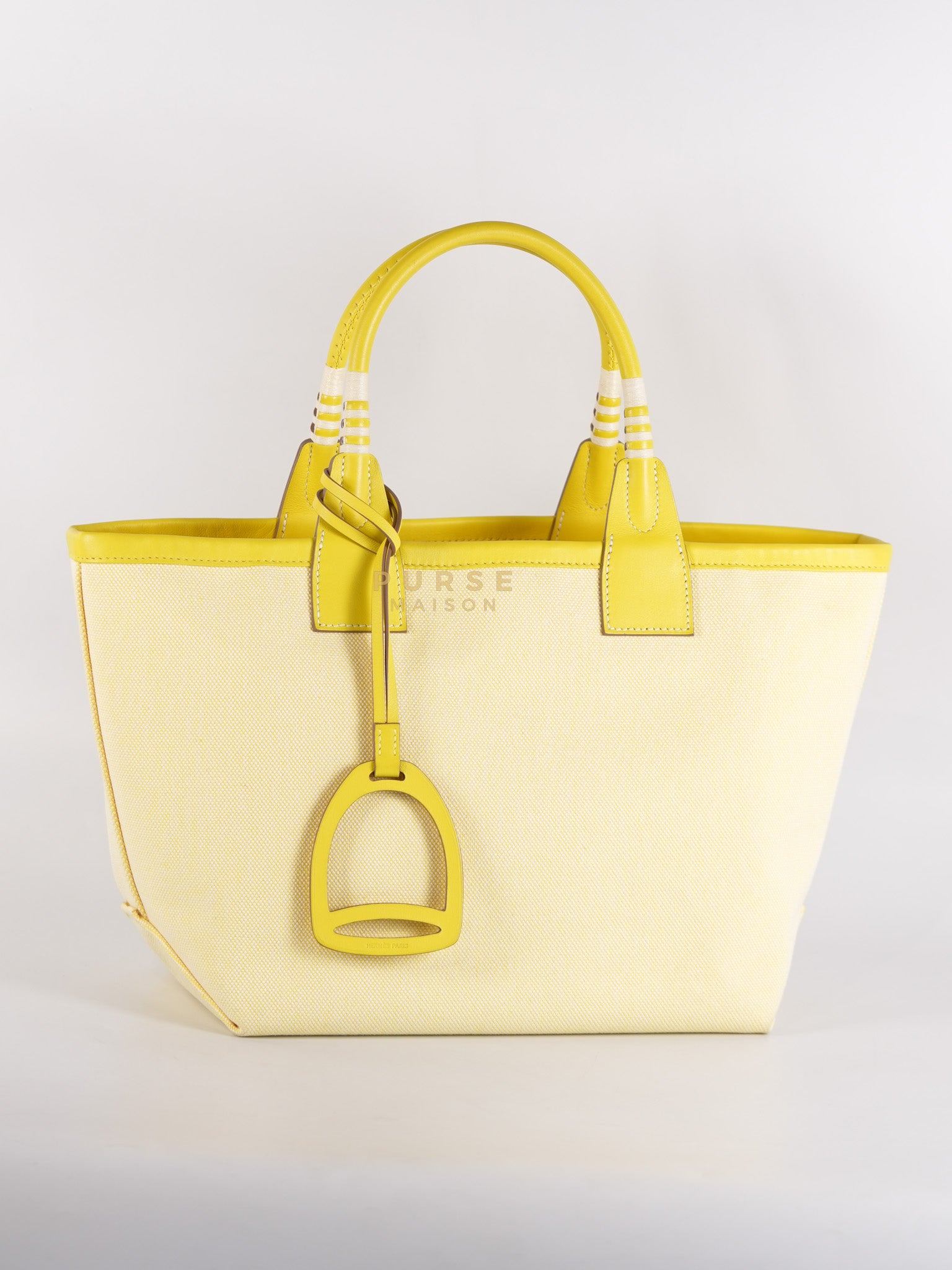 Steeple 25 in Yellow Toilash Vau Swift Leather Stamp U (2022) | Purse Maison Luxury Bags Shop