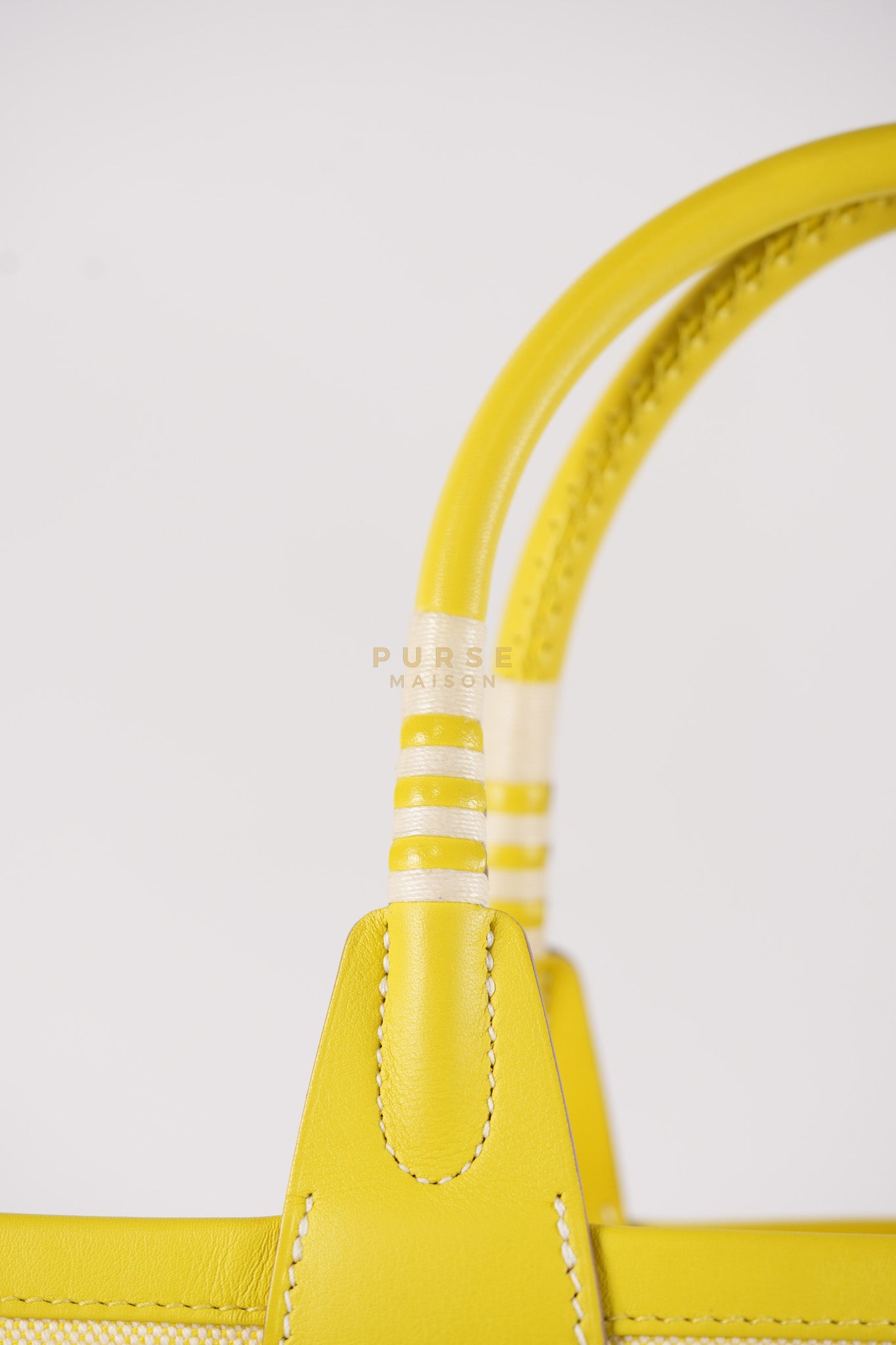 Steeple 25 in Yellow Toilash Vau Swift Leather Stamp U (2022) | Purse Maison Luxury Bags Shop