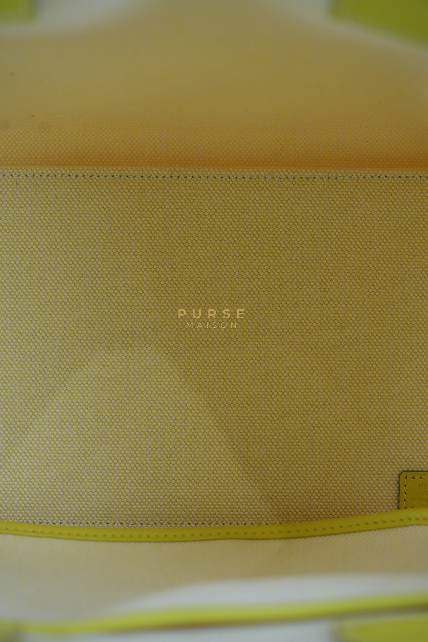 Steeple 25 in Yellow Toilash Vau Swift Leather Stamp U (2022) | Purse Maison Luxury Bags Shop