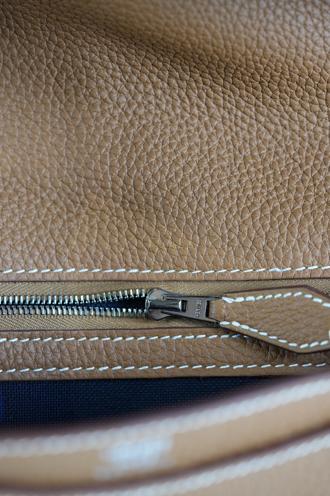 Steve Light Junior in Gold Togo Leather and Palladium Hardware Stamp Z (2021) | Purse Maison Luxury Bags Shop