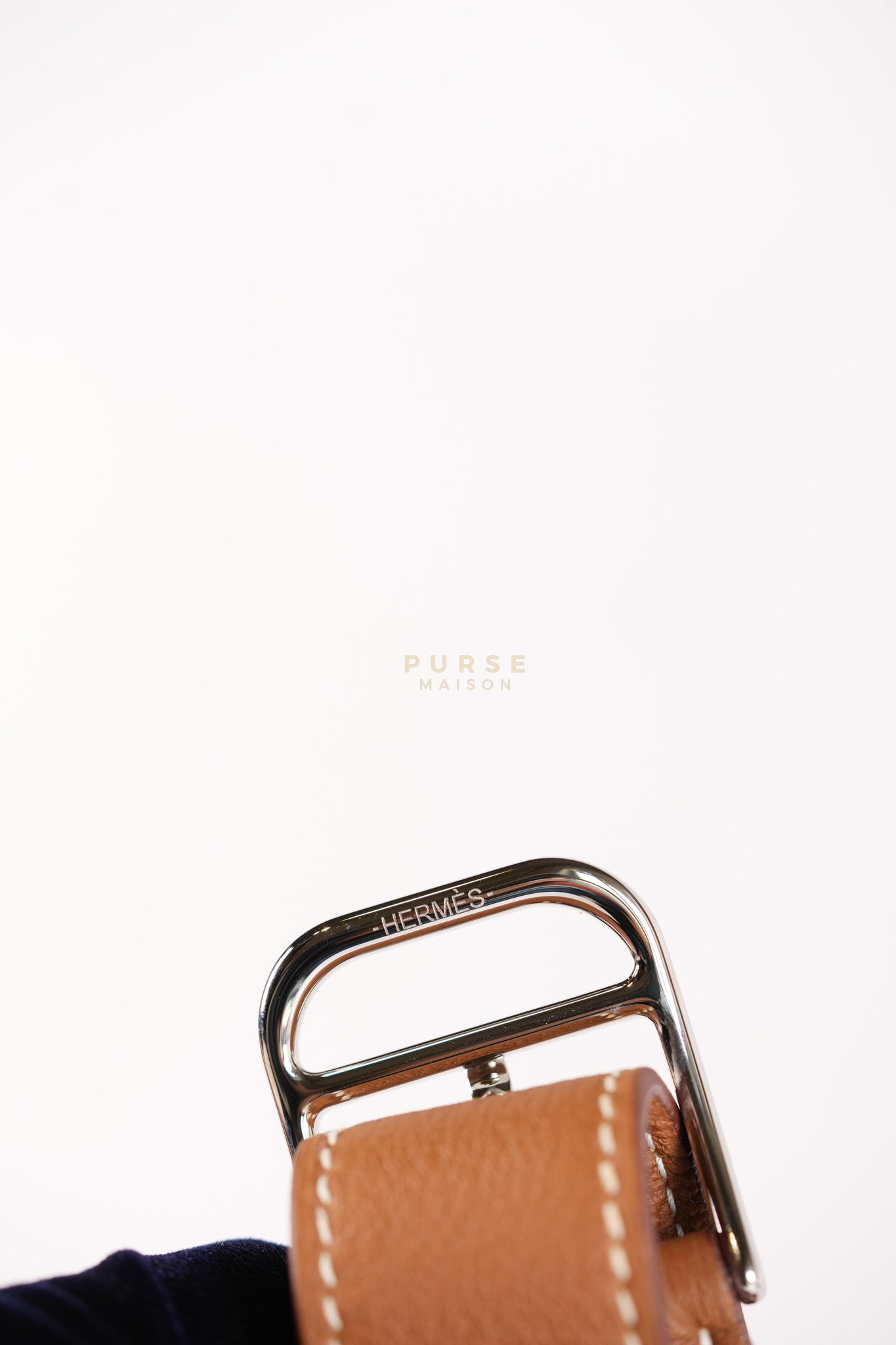 Steve Light Junior in Gold Togo Leather and Palladium Hardware Stamp Z (2021) | Purse Maison Luxury Bags Shop