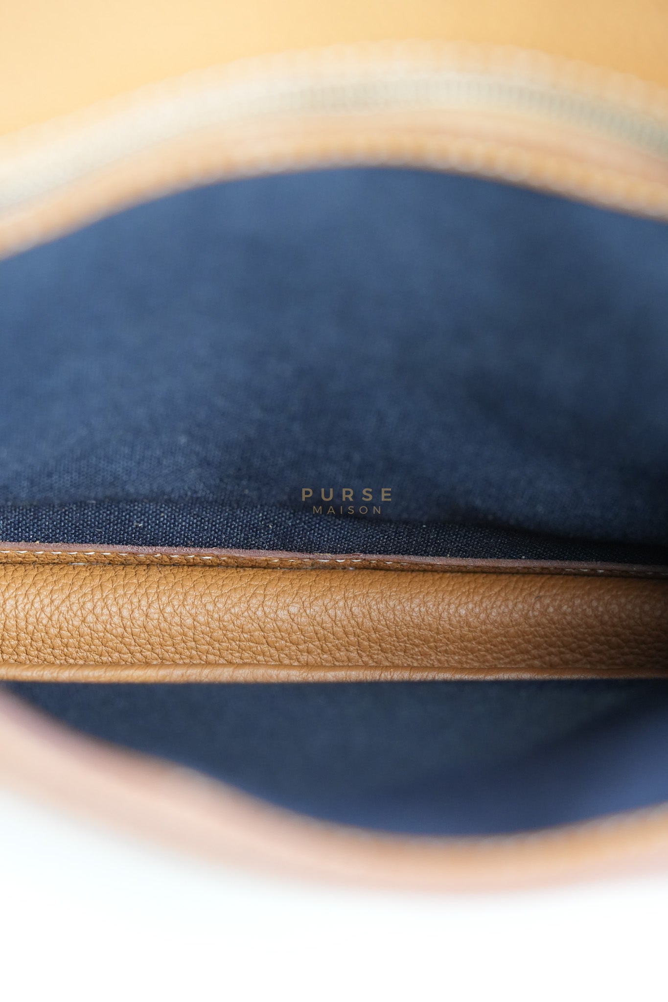 Steve Light Junior in Gold Togo Leather and Palladium Hardware Stamp Z (2021) | Purse Maison Luxury Bags Shop