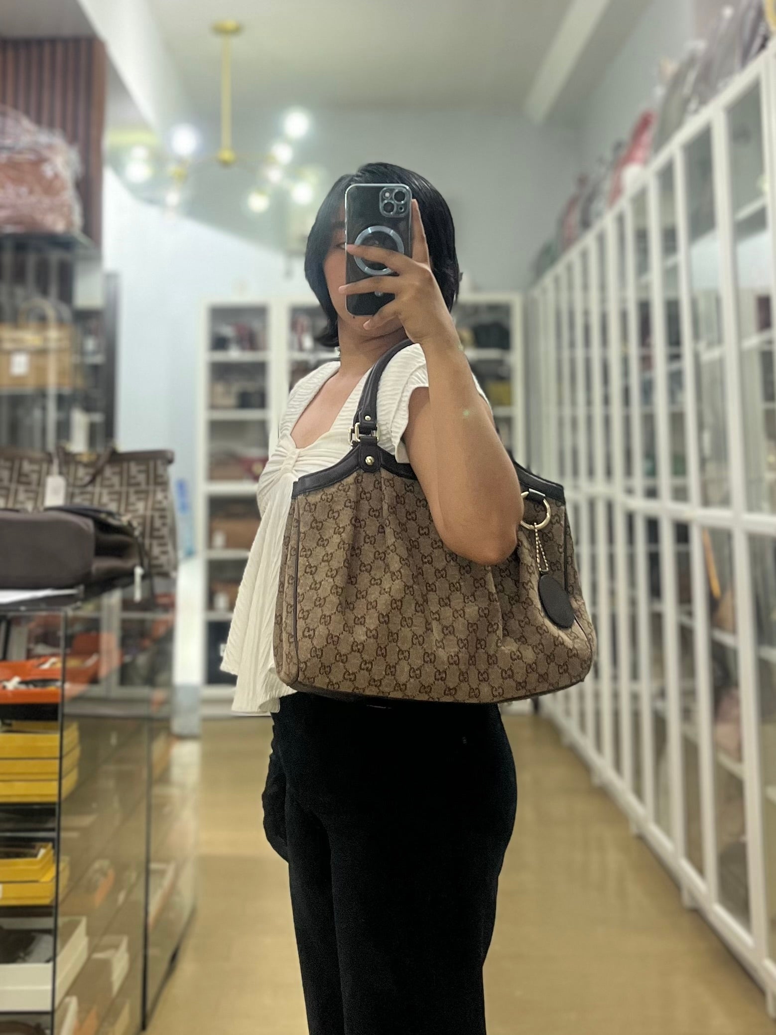 Sukey Monogram Hobo Bag | Purse Maison Luxury Bags Shop