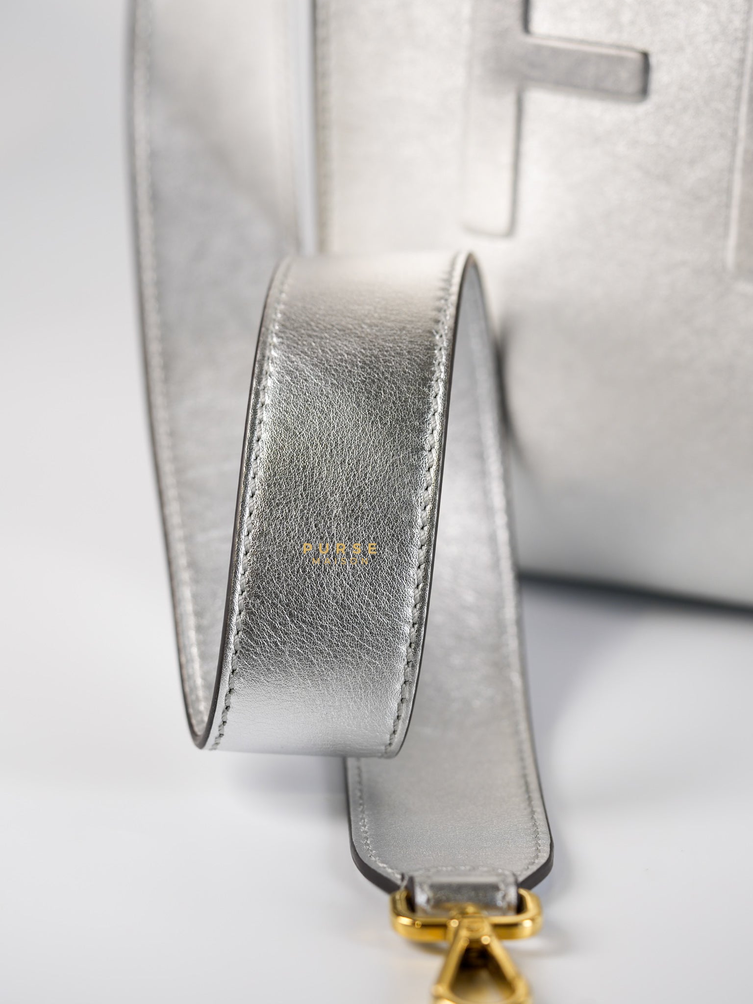 Sunshine Medium Catalan Mirror Scritta (Silvery) Tote Bag | Purse Maison Luxury Bags Shop