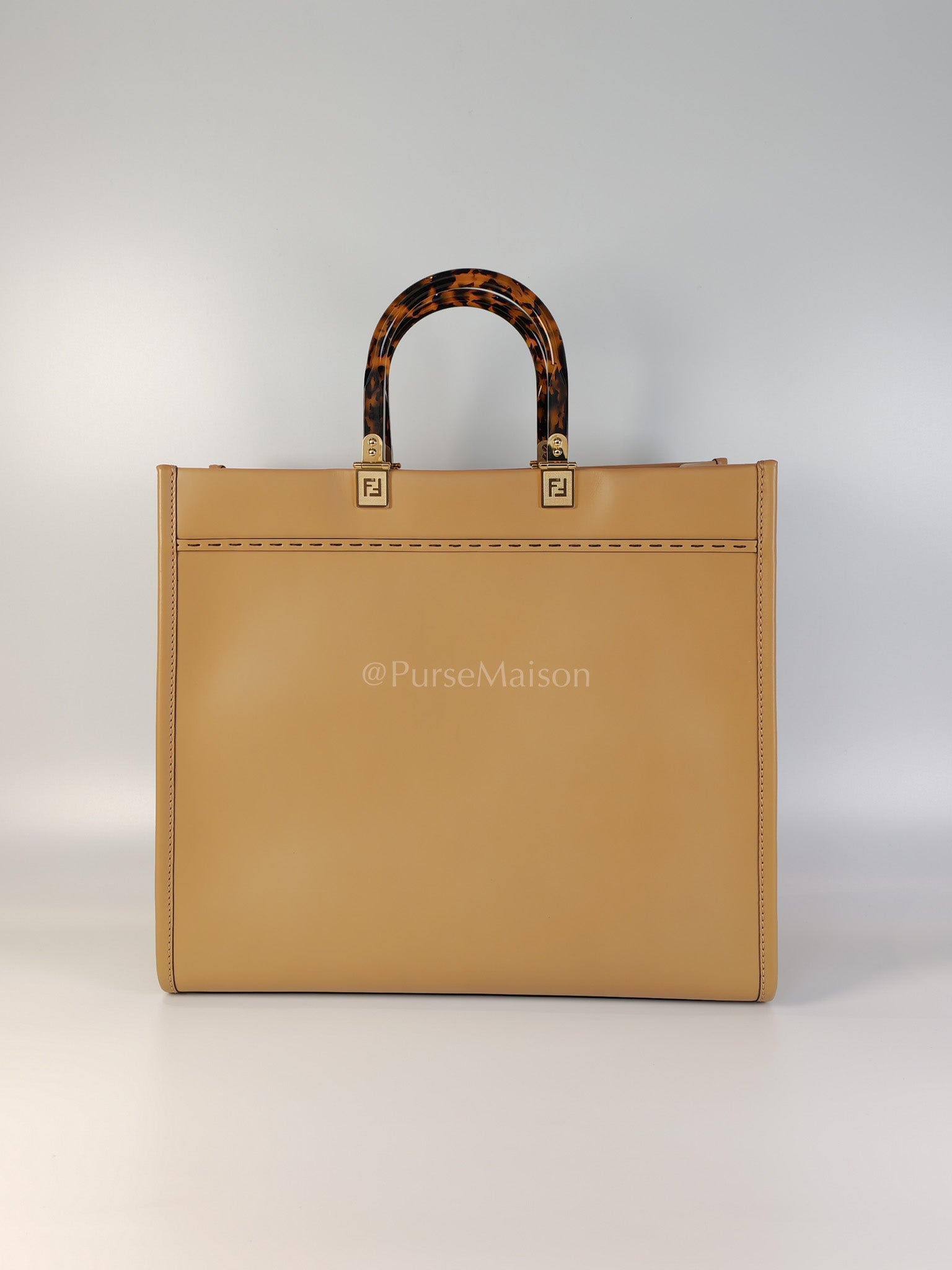 Sunshine Medium in Beige Smooth Calfskin Leather Tote Bag | Purse Maison Luxury Bags Shop