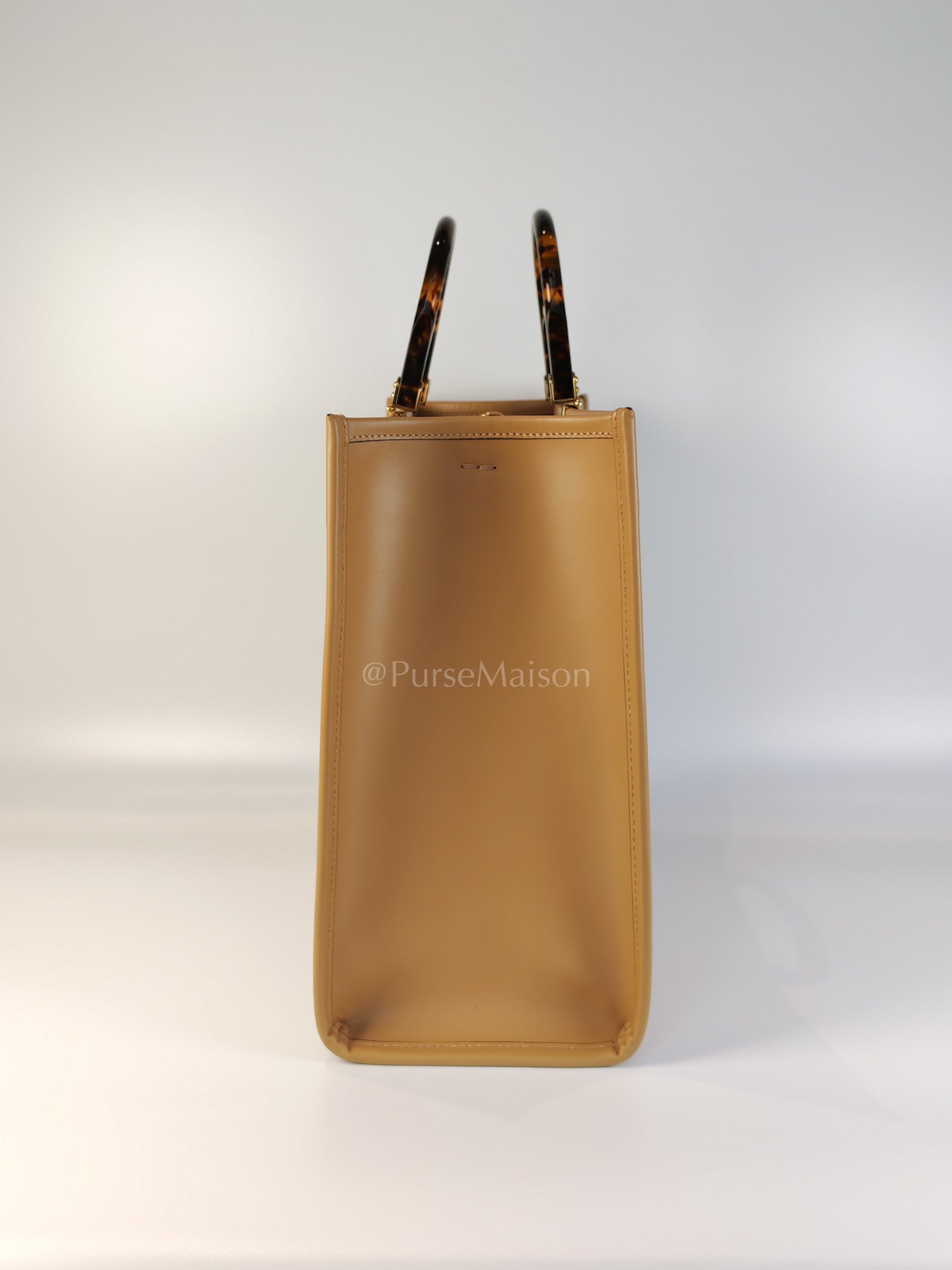 Sunshine Medium in Beige Smooth Calfskin Leather Tote Bag | Purse Maison Luxury Bags Shop