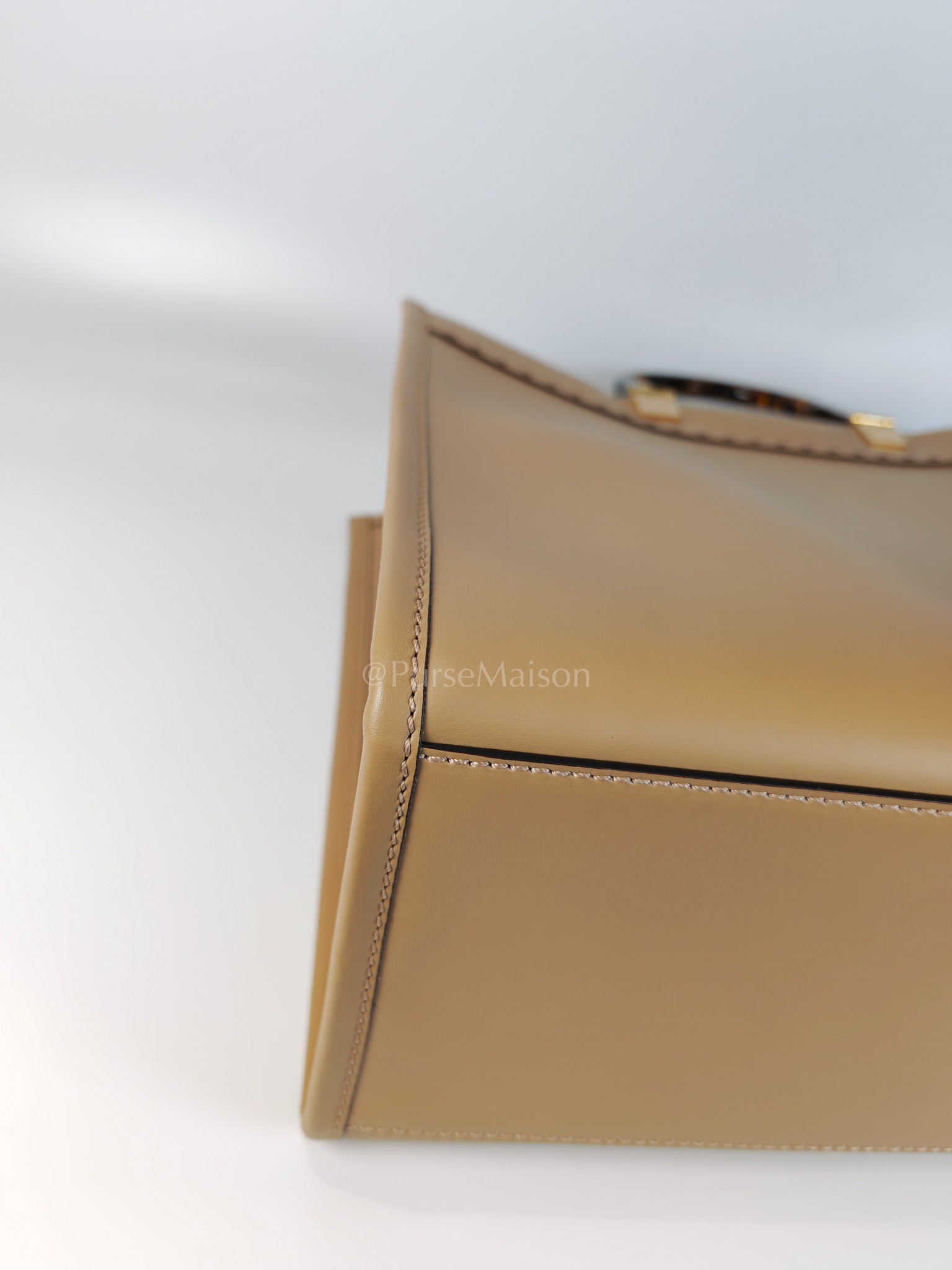 Sunshine Medium in Beige Smooth Calfskin Leather Tote Bag | Purse Maison Luxury Bags Shop