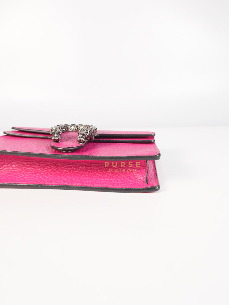 Super Mini Dionysus in Pink Grained Calfskin Leather Chain Bag | Purse Maison Luxury Bags Shop
