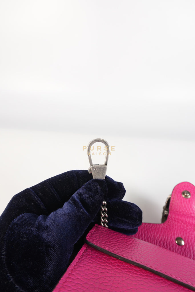 Super Mini Dionysus in Pink Grained Calfskin Leather Chain Bag | Purse Maison Luxury Bags Shop