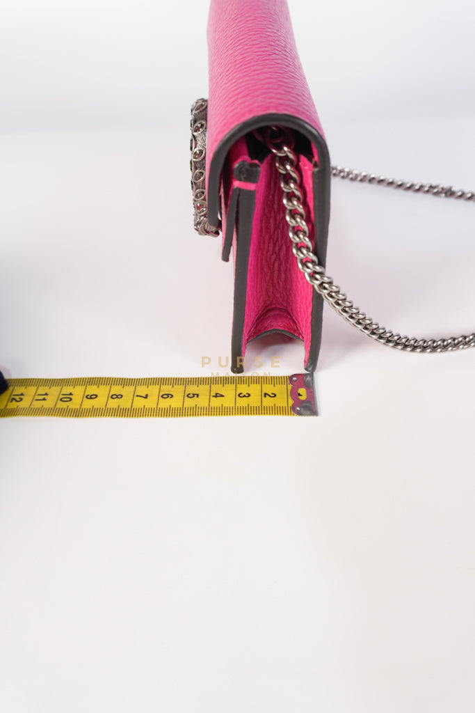 Super Mini Dionysus in Pink Grained Calfskin Leather Chain Bag | Purse Maison Luxury Bags Shop